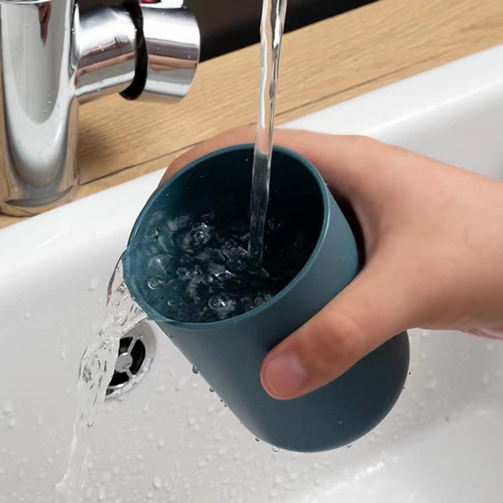 Wall Mount Toothbrush Holder - 2 Cups, Self-Adhesive | BrushedUp - Image 4