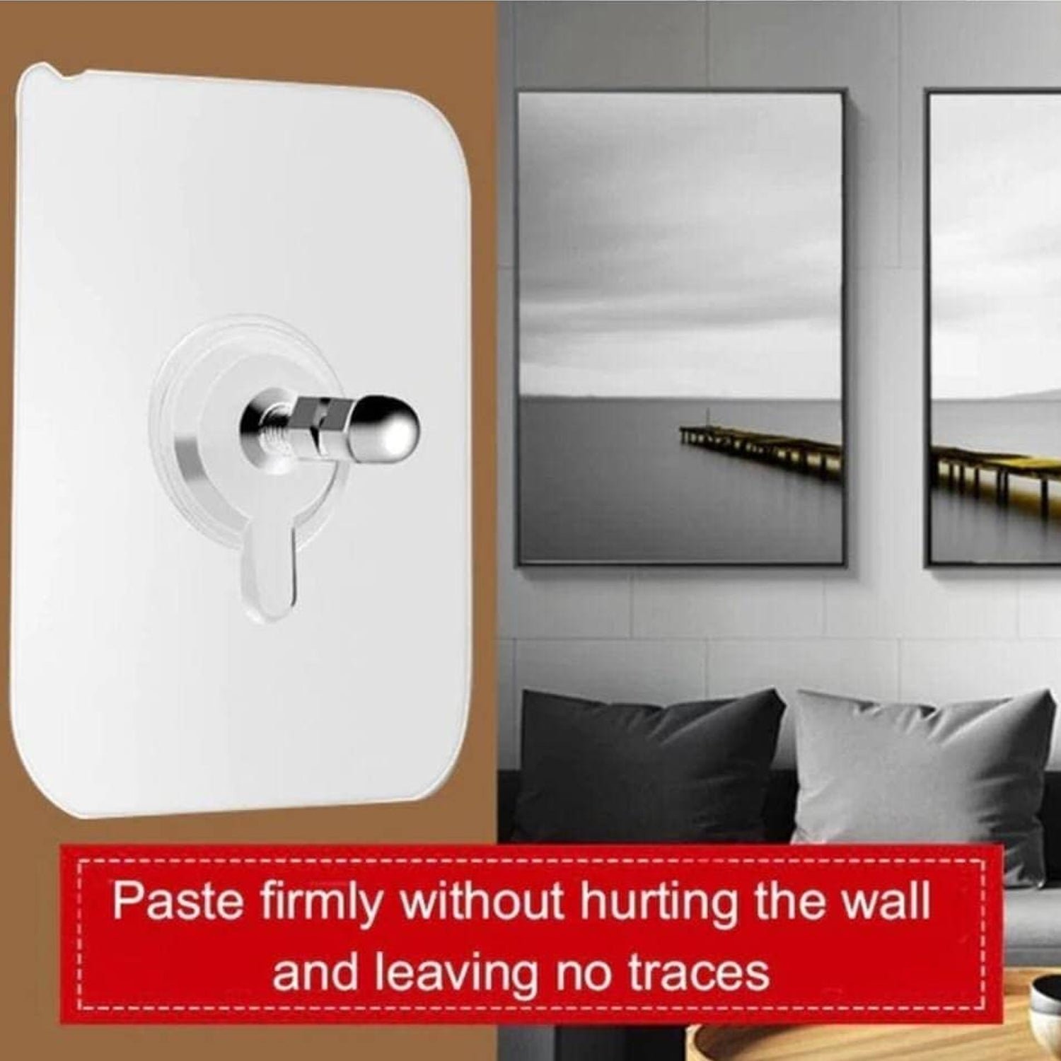 Adhesive Plastic Wall Hooks – Strong Hold & Reusable 10 Pc Set - Image 9