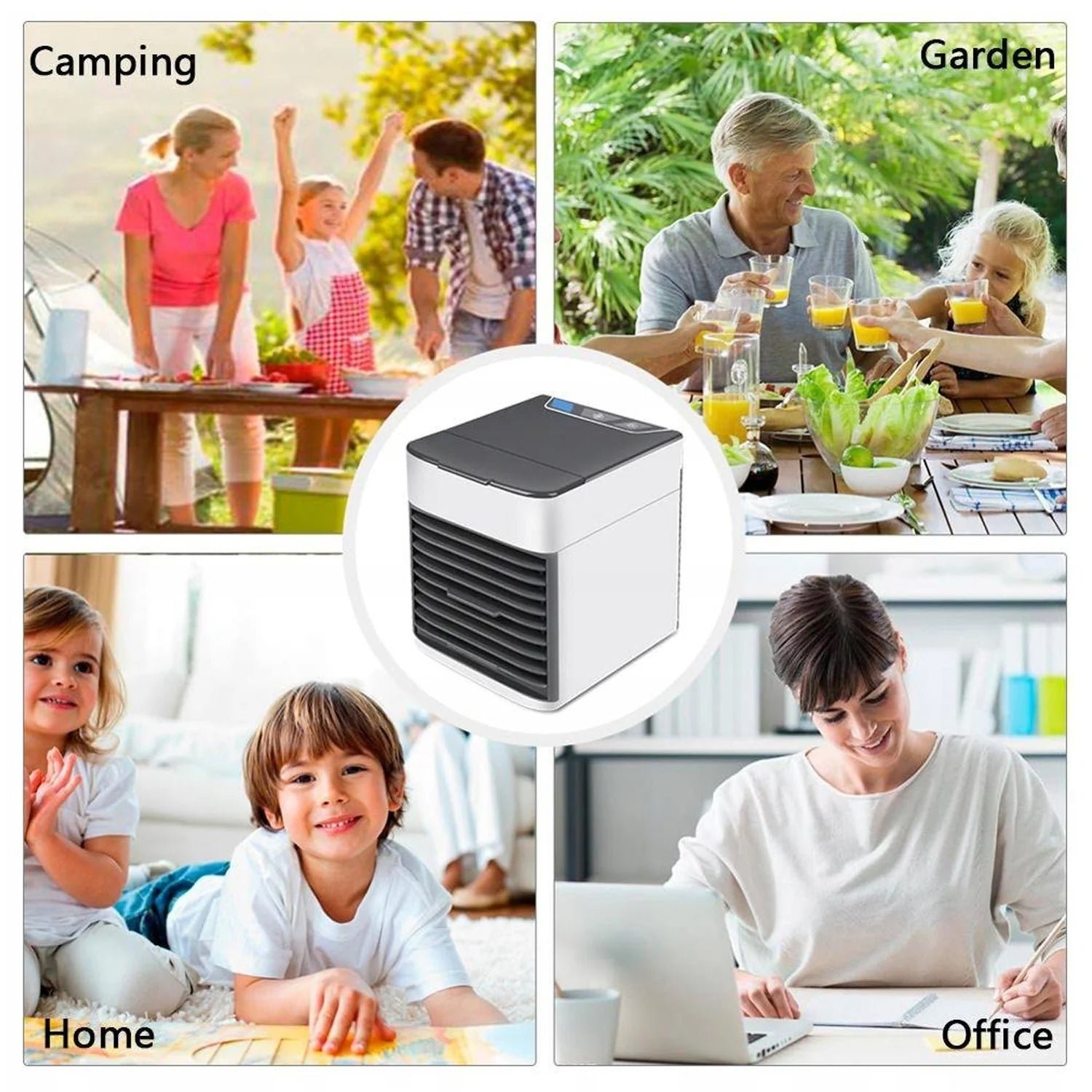 Office Essentials Combo Set – Mini Air Cooler & Water Bottles - Image 4