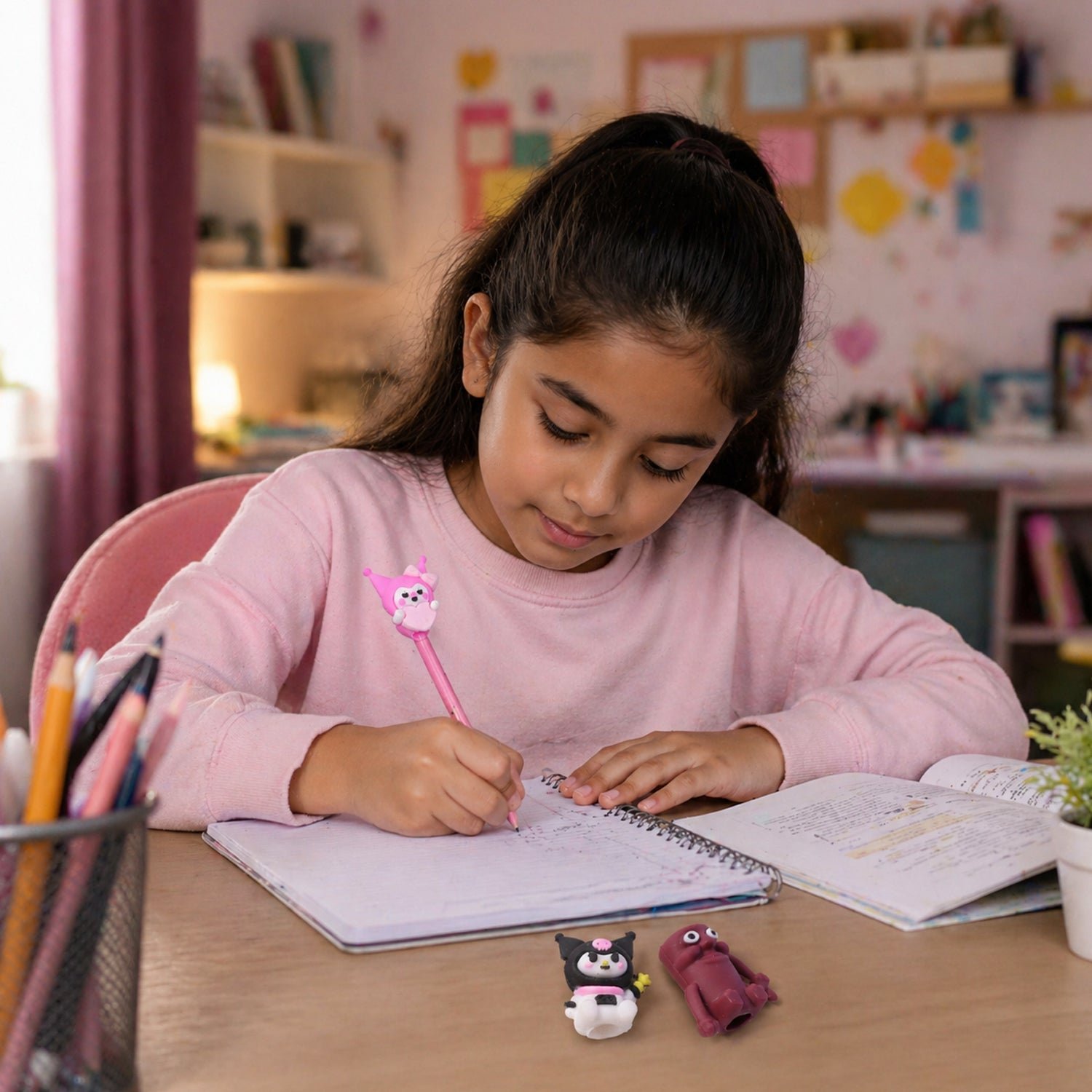 Cartoon Pencil Topper for Kids – Fun & Protective Stationery Cap - Image 3