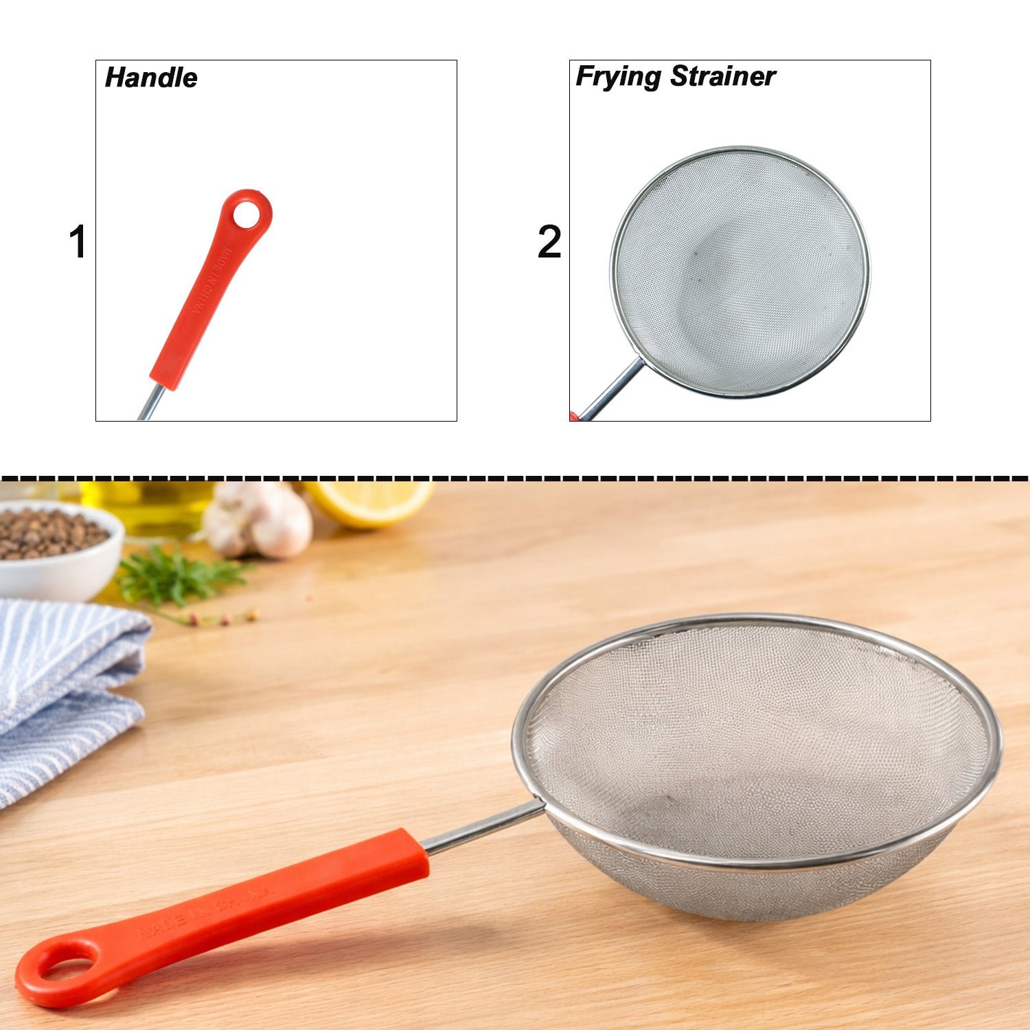 Fine Mesh Kitchen Strainer – Compact Size with Strong Handle - Image 4