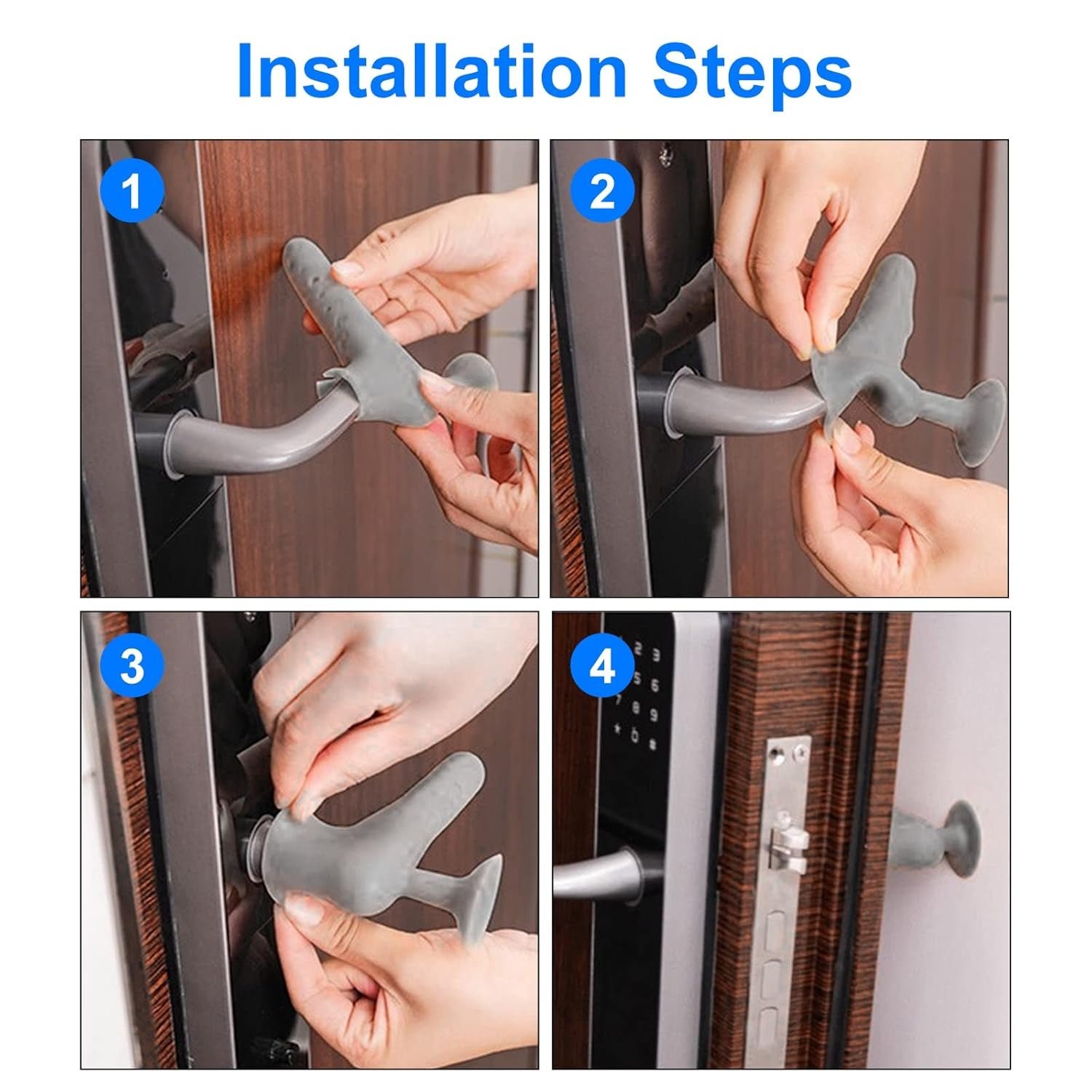 Silicone Door Handle Cover - Quiet & Anti-Static Protection | Safelix - Image 7