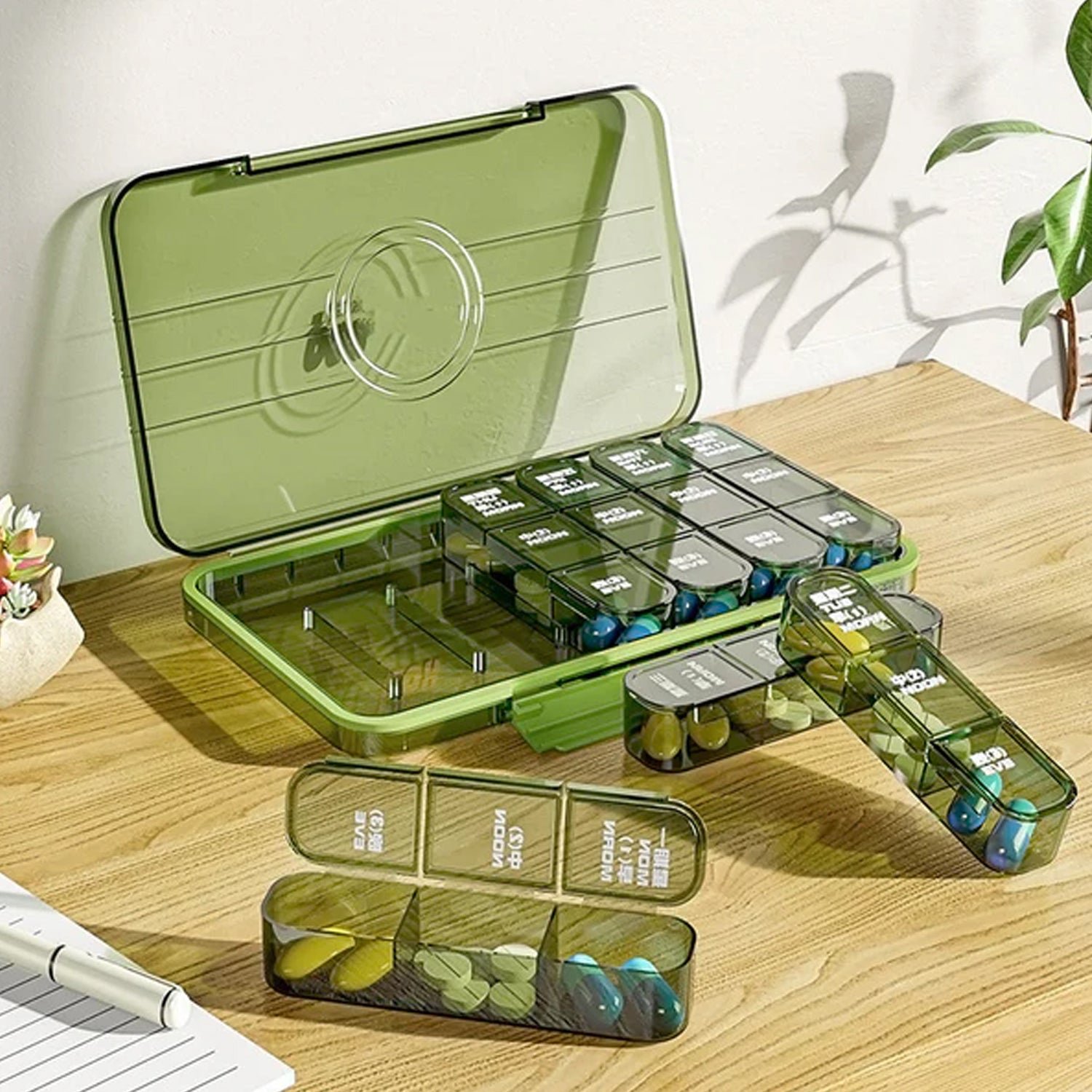 Weekly Pill Organiser - 21-Grid Daily Medication Box | Organivo - Image 6