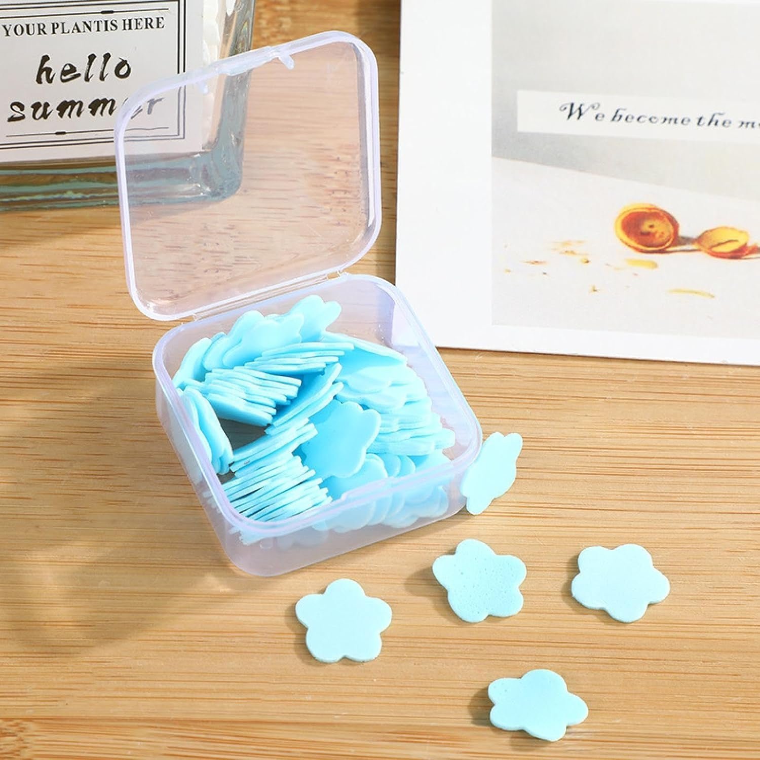 Travel Soap Sheets - 100 Flower-Shaped | VelvetBubbles - Image 6
