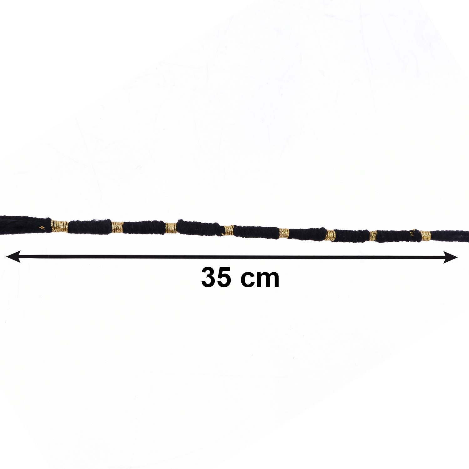 Rakhi – Handmade Black Thread with Gold Beads for Raksha Bandhan - Image 6