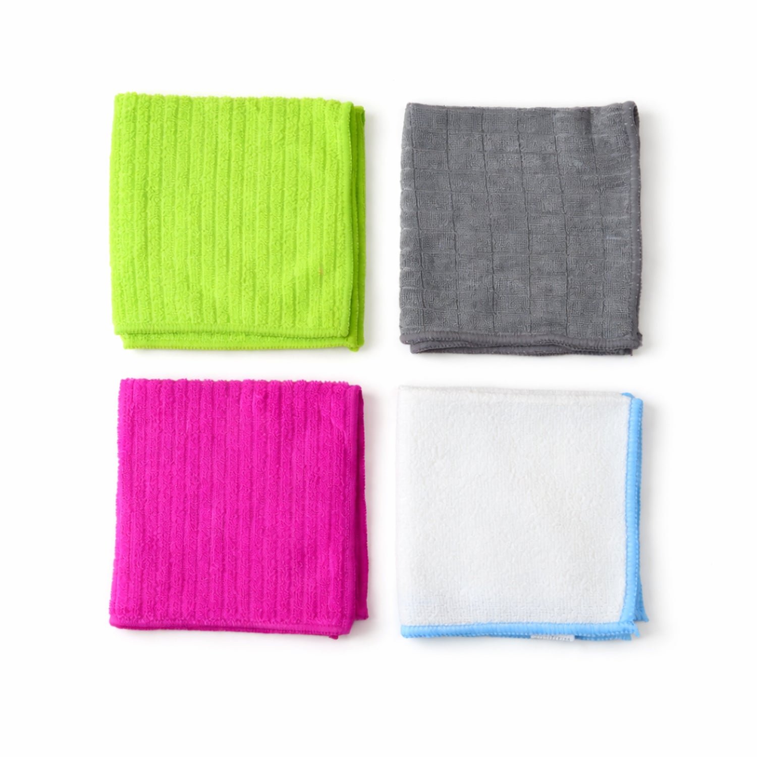 Microfiber Cleaning Cloth - 4 Pieces for Home & Car Use - Image 4