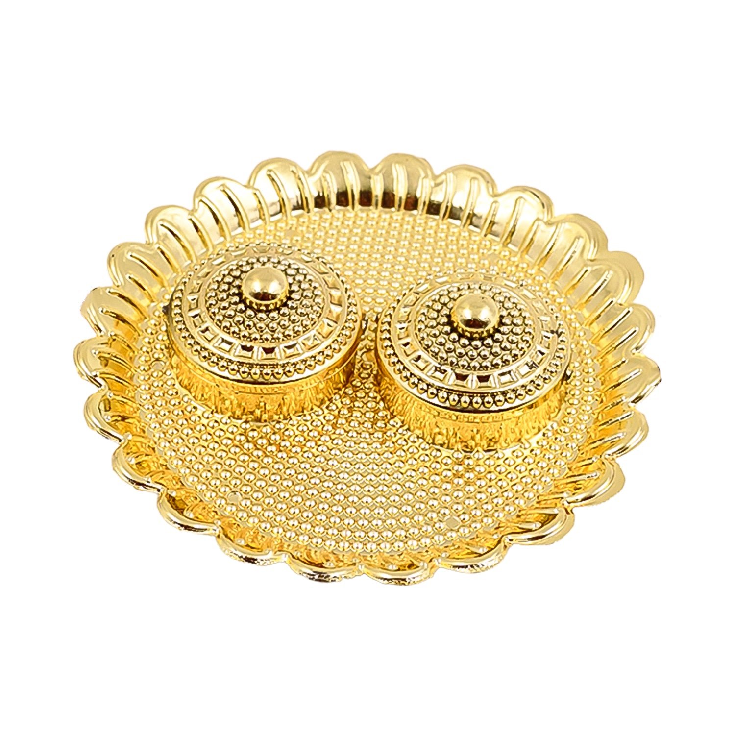 Puja Thali – Round Kumkum Holder for Festivals & Gifts | Indo Glow - Image 5