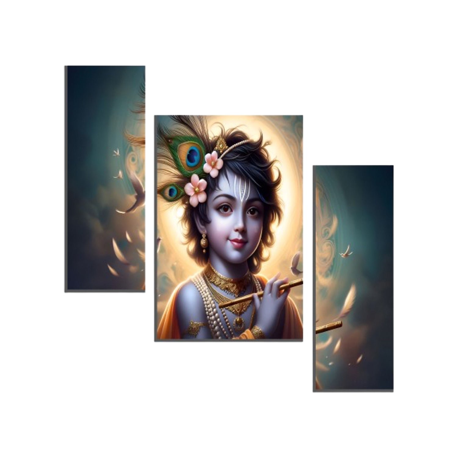 Krishna Flute Wall Art – Vibrant & Sacred Home Decor - Image 4