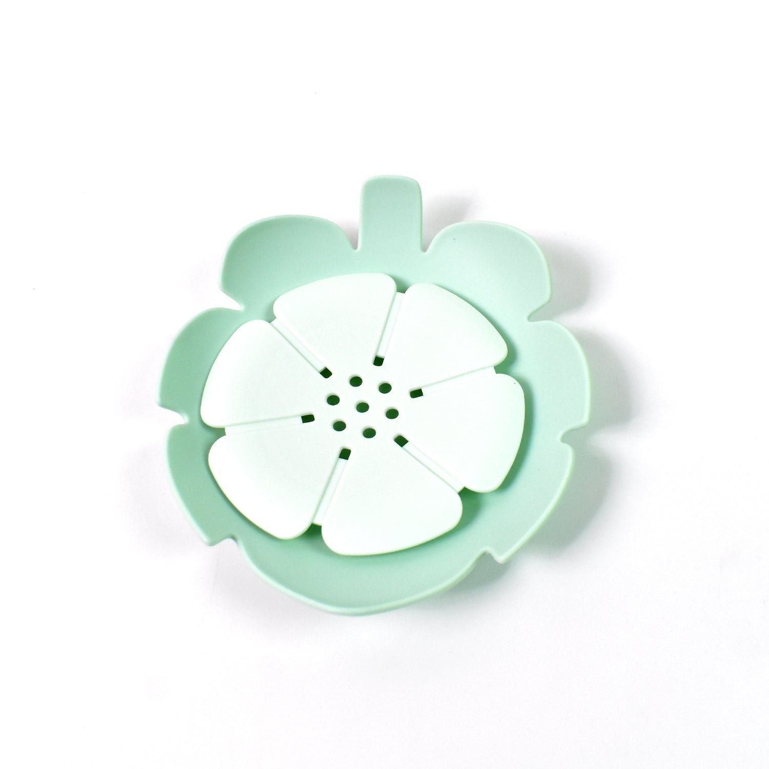 Plastic Soap Dish - Self-Draining Floral Design | VelvetBubbles - Image 6