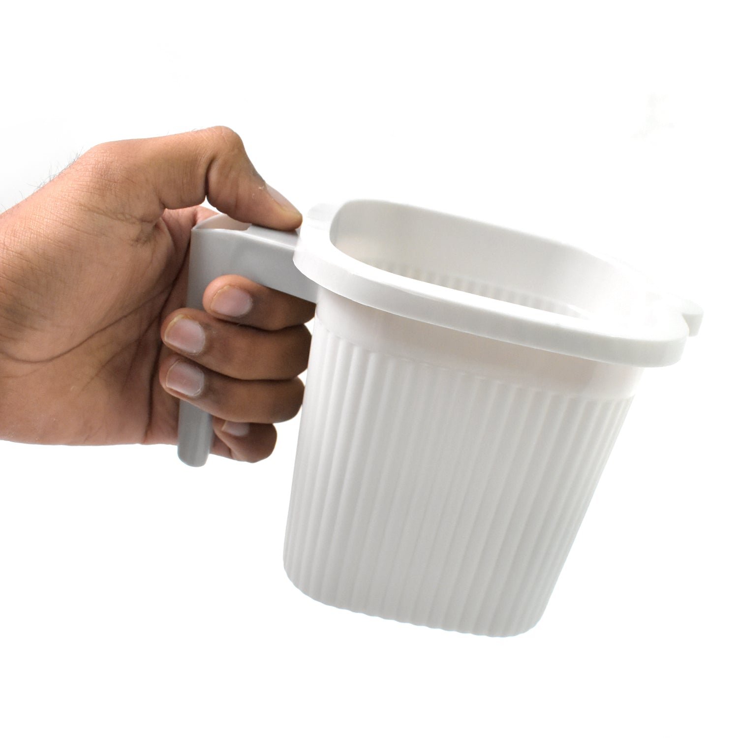 Plastic Bath Mug Set - Square, 1000ml (4 Pc) | Mini Bubbles - Image 4