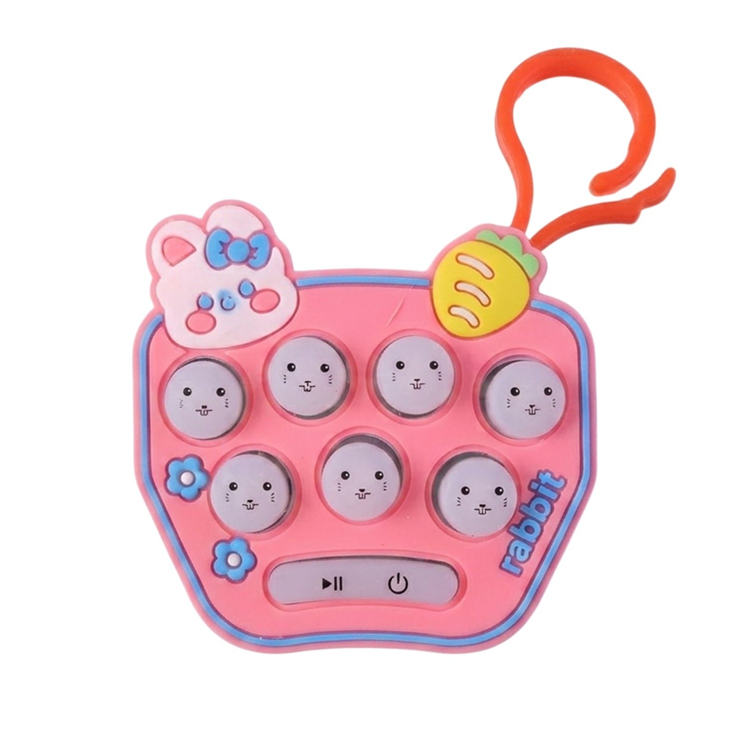 Cute Cartoon Music Push Button Toy Keychain – Light & Portable Fun - Image 4