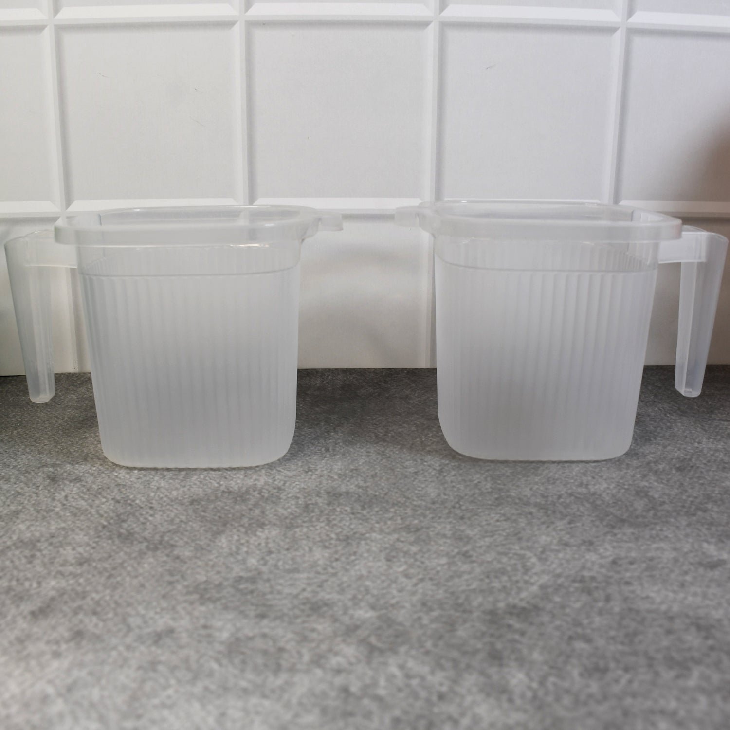 Plastic Bathroom Mugs - Transparent 1000 ML (Set of 4) | Bathora - Image 7