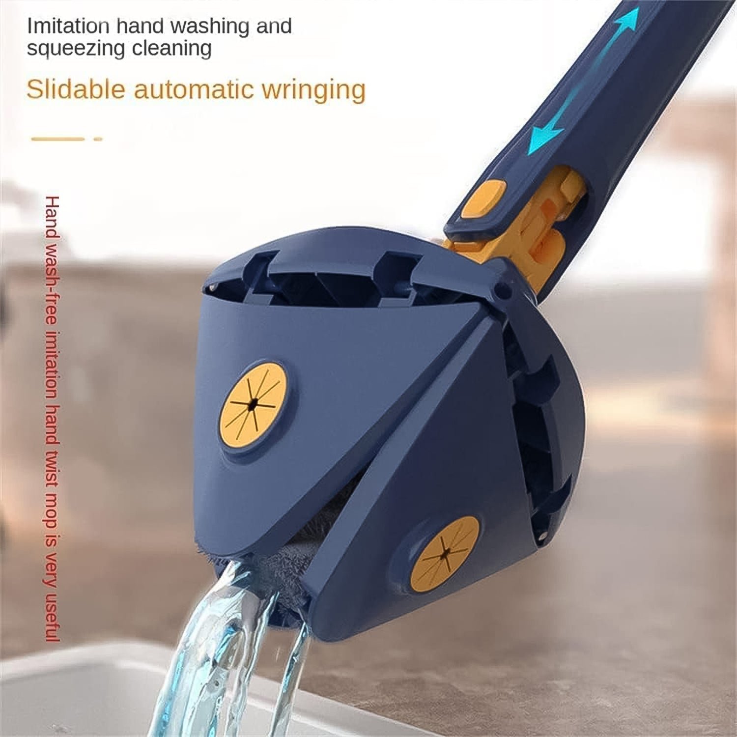 Triangle Mop - 360 - Rotatable, Extendable Handle | Storenzo - Image 3