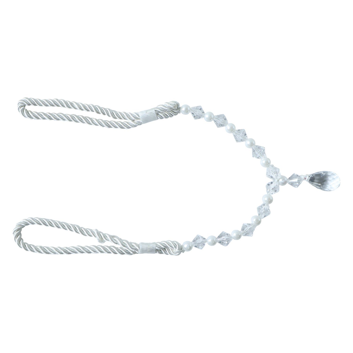 Crystal Pearl Beaded Curtain Tieback – Elegant Twisted Rope Design - Image 5