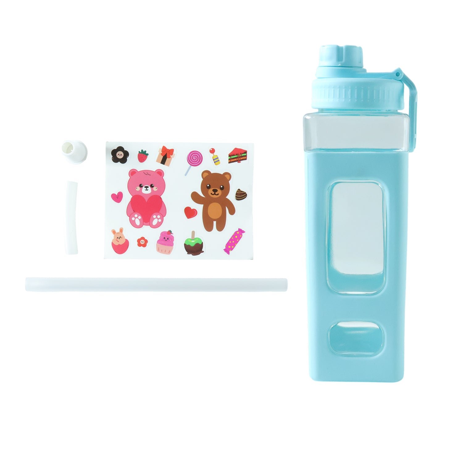 900ml Leakproof Plastic Water Bottle – Large Capacity Flip Lid - Image 4