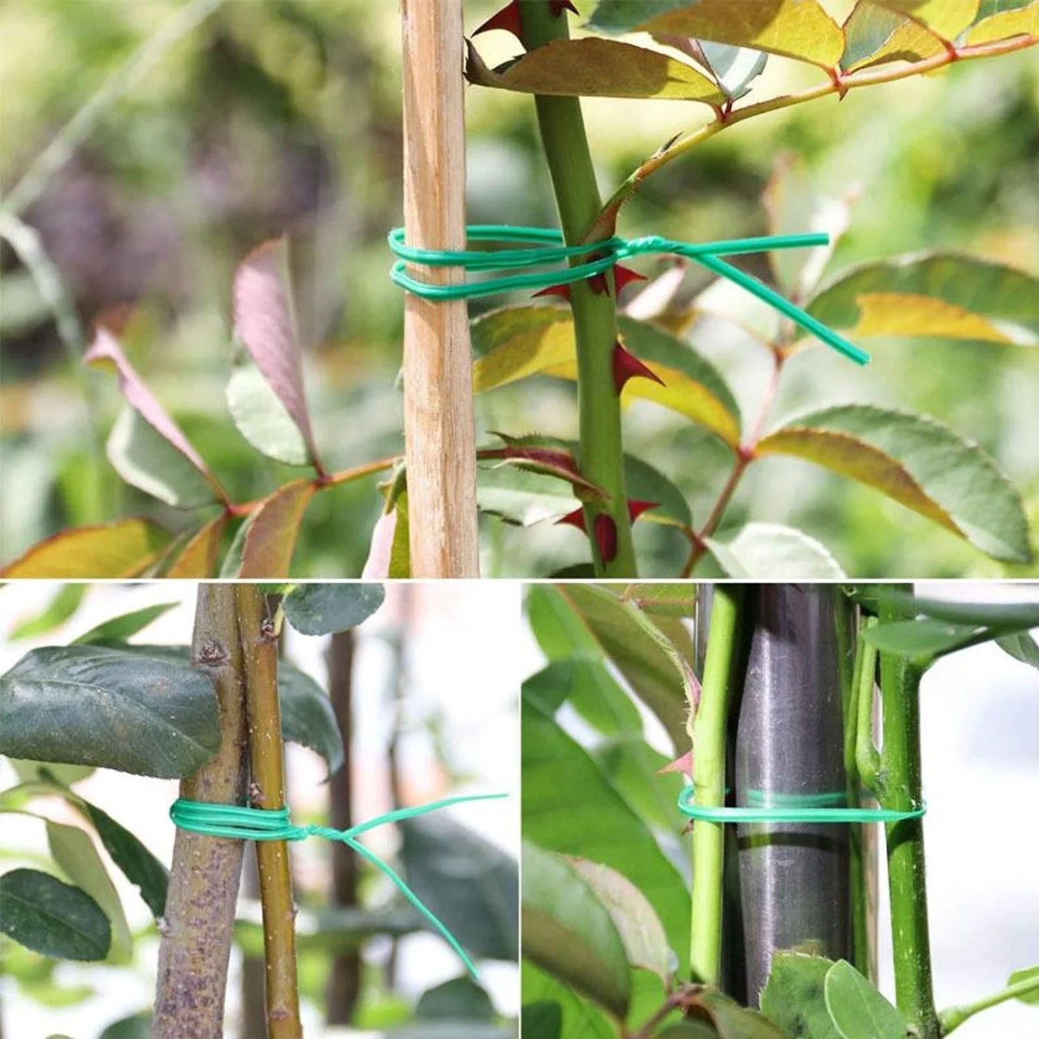 Reusable Green Twist Tie Roll – Flexible Multipurpose Wire with Cutter - Image 3