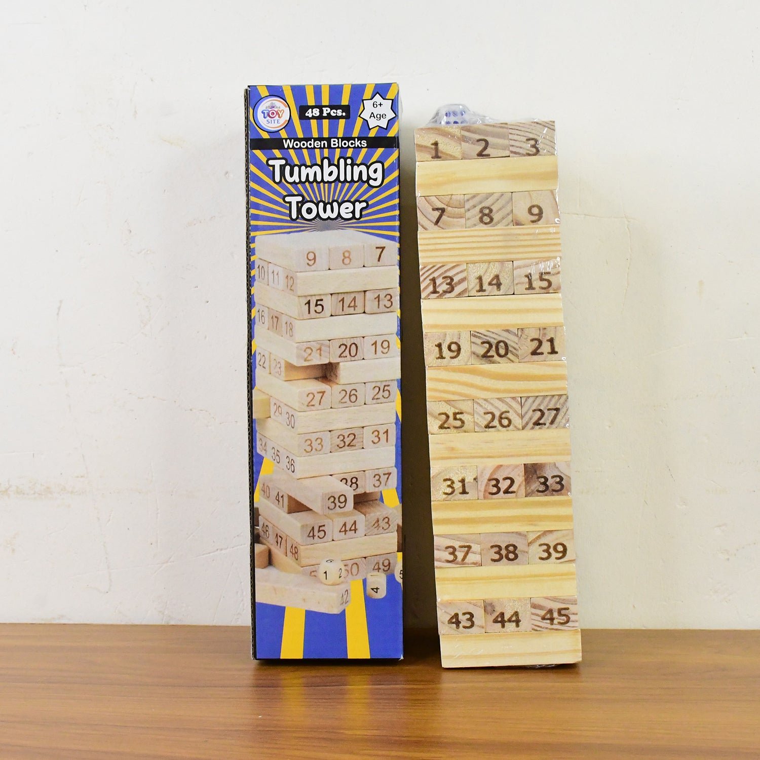 Wooden Tumbling Tower Game - 48pc Family Stacking Blocks | Puzzle Vista - Image 7