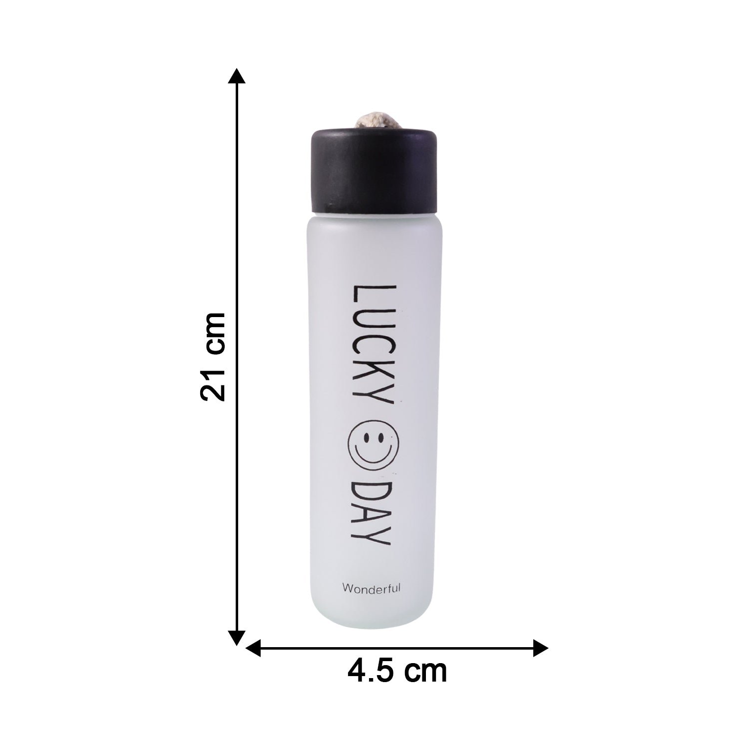 Frosted Glass Water Bottle – Leakproof & Travel-Friendly Design - Image 6