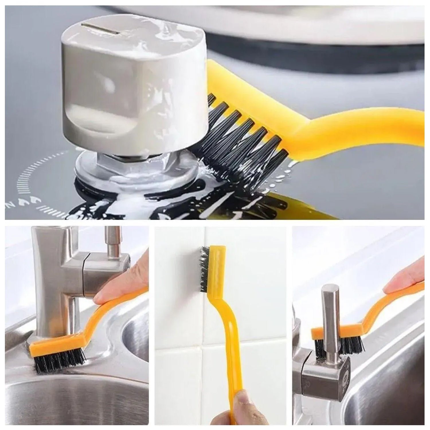Mini Nylon Cleaning Brush - Powerful Scrubbing for Home | Velvet Wipe - Image 7