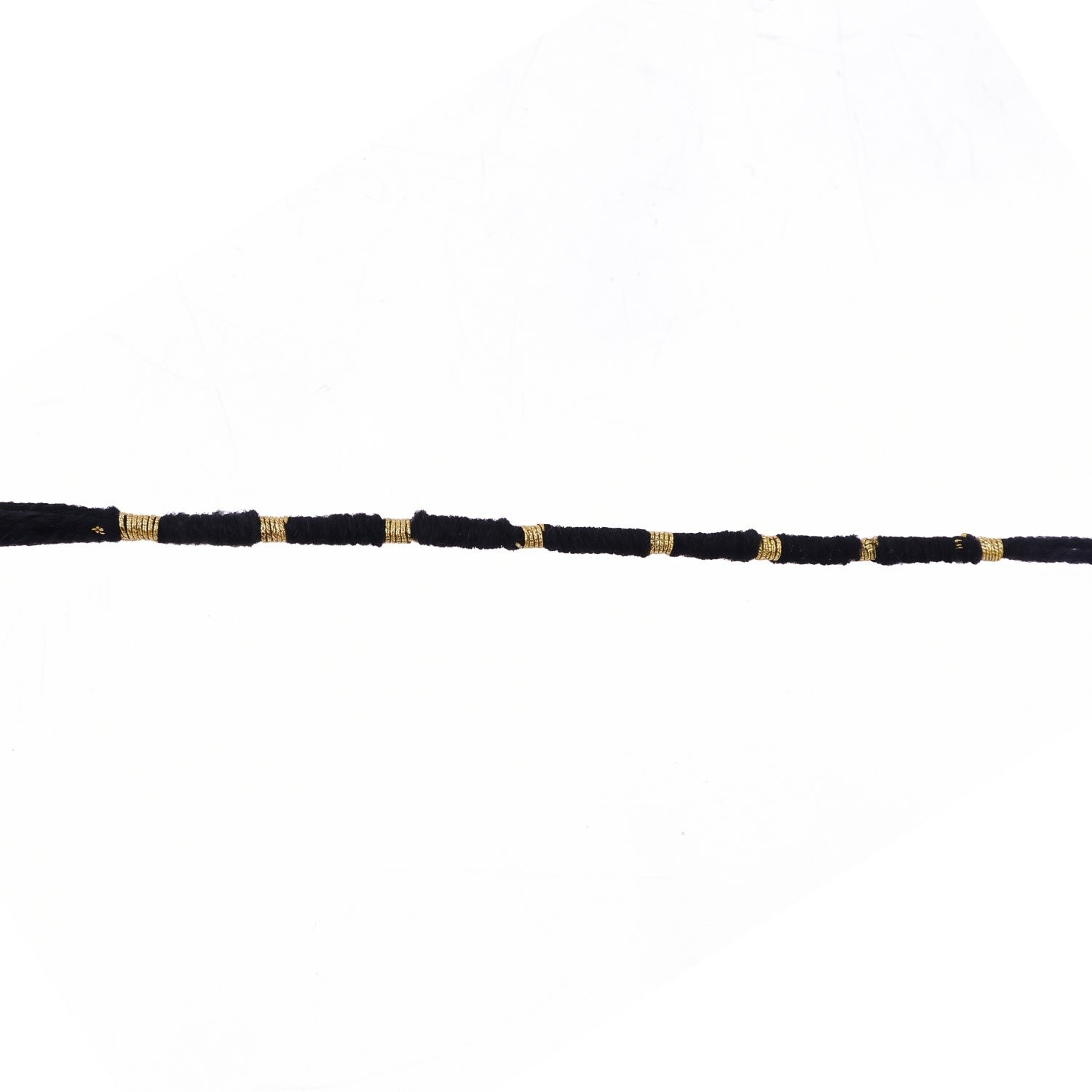Rakhi – Handmade Black Thread with Gold Beads for Raksha Bandhan - Image 4