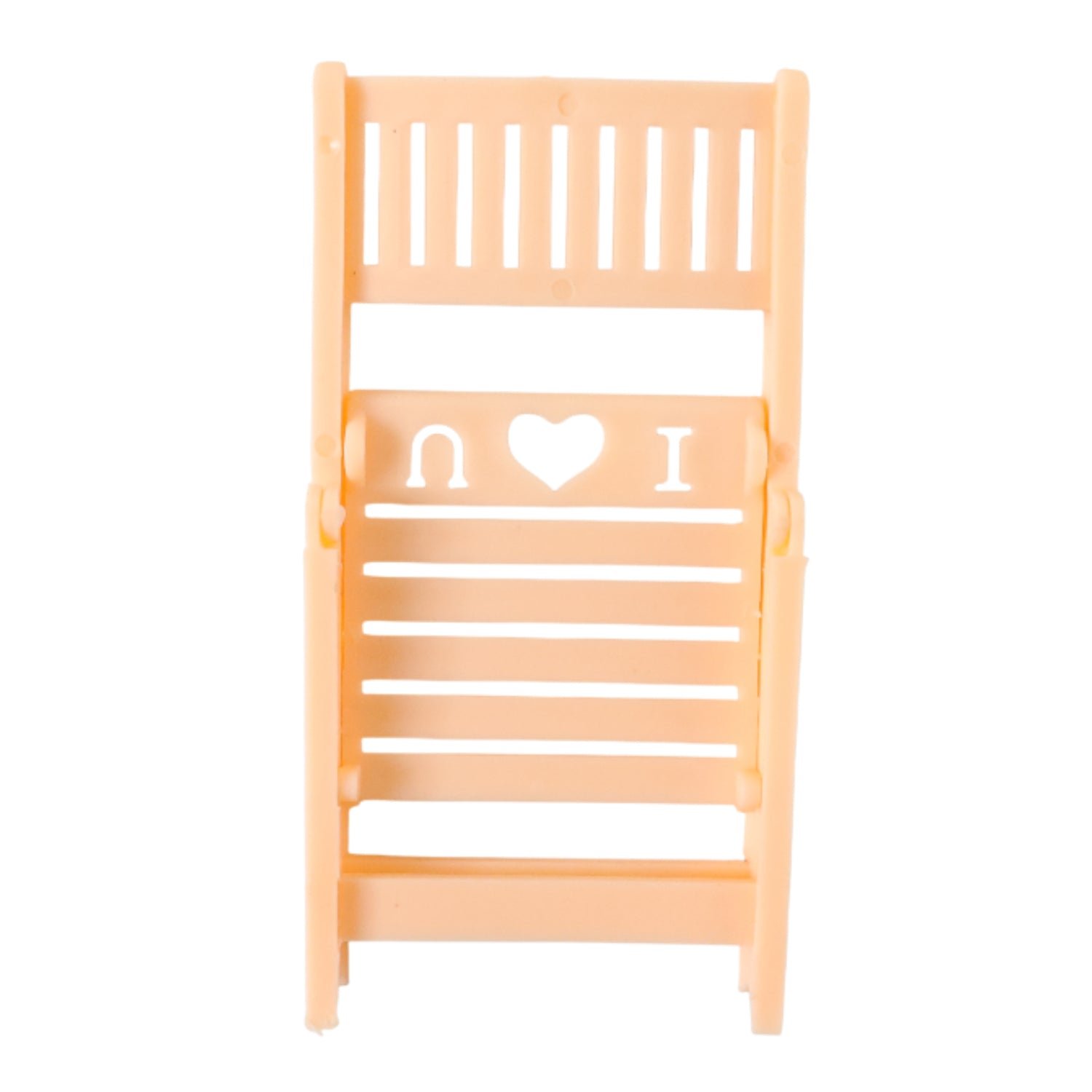 Mini Chair Mobile Stand Holder – Foldable & Portable Peach Phone Stand - Image 4
