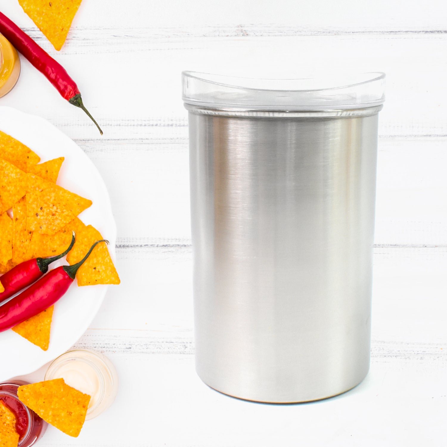Stainless Steel Airtight Container - 1000 ML with Lid | Konvex - Image 4