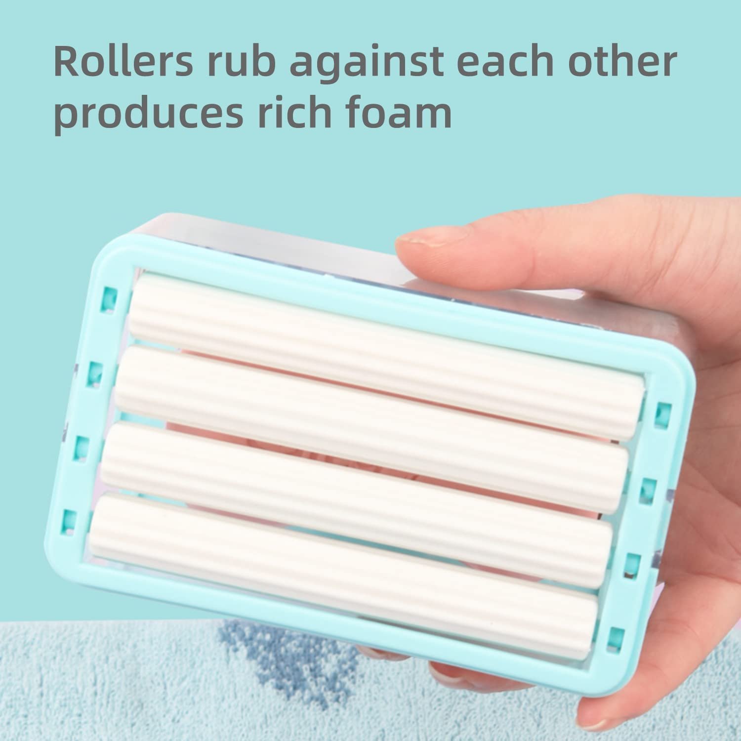 Soap Roller for Clothes - Hands-Free Laundry Brush | VelvetBubbles - Image 3