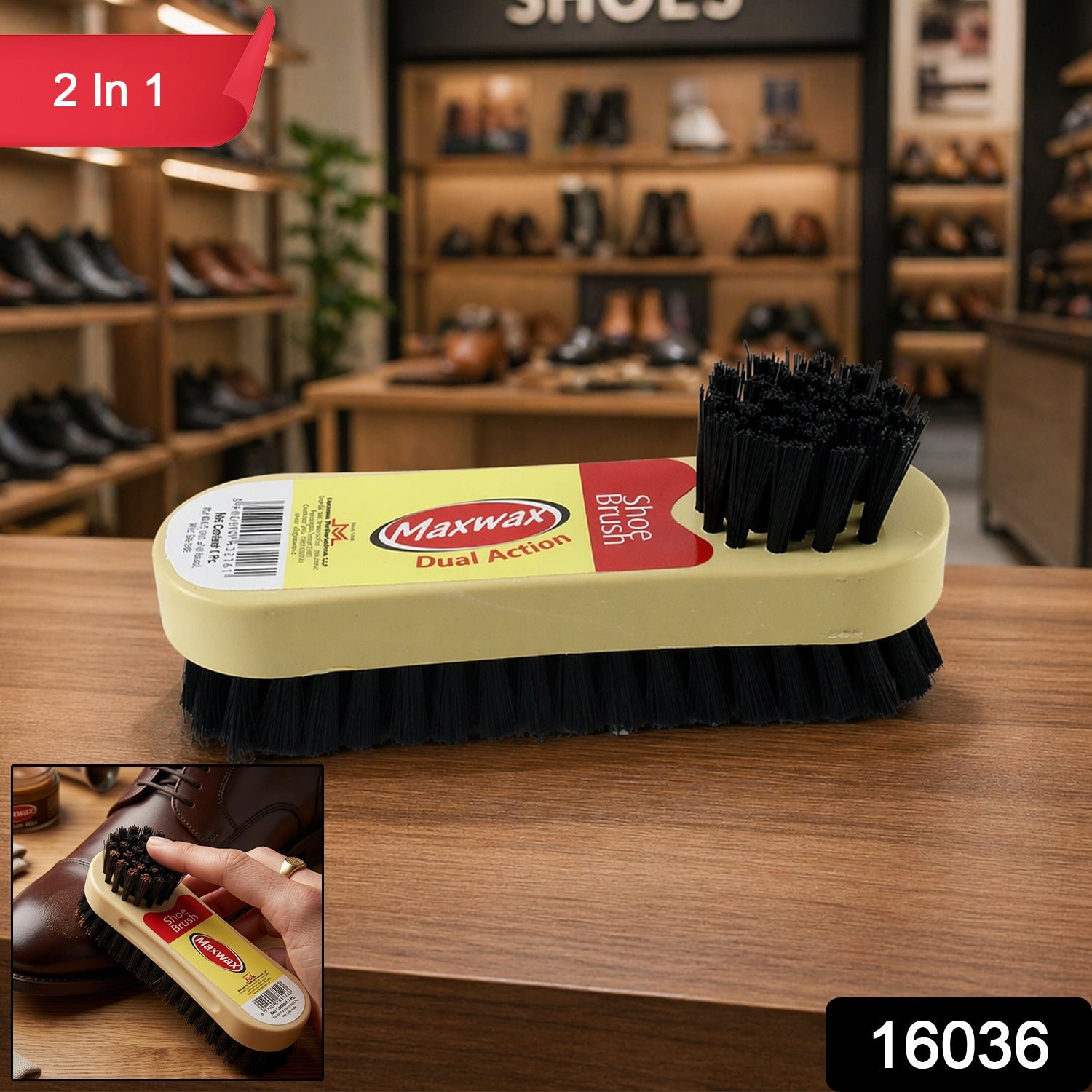 Shoe Cleaning Brush – Dual Action 2-in-1 for Effective Footwear Care - Image 2