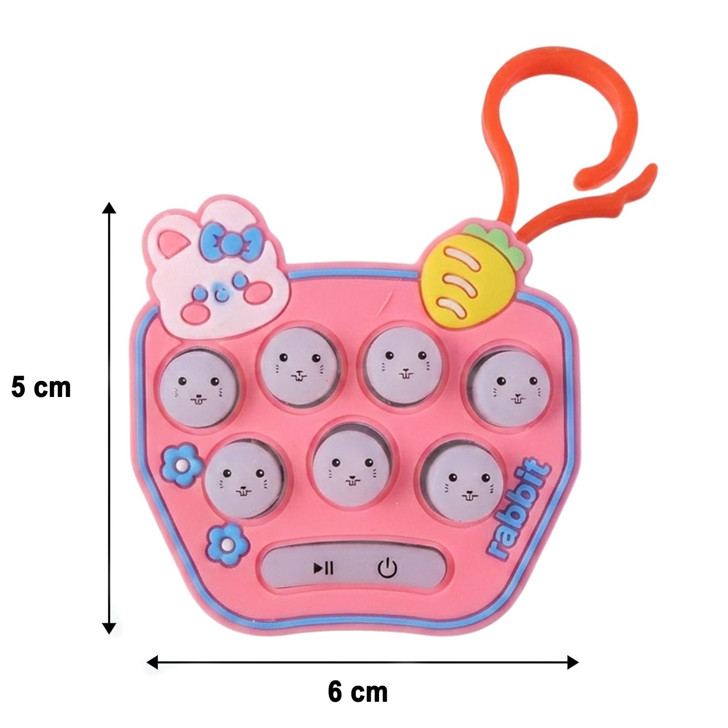 Cute Cartoon Music Push Button Toy Keychain – Light & Portable Fun - Image 6