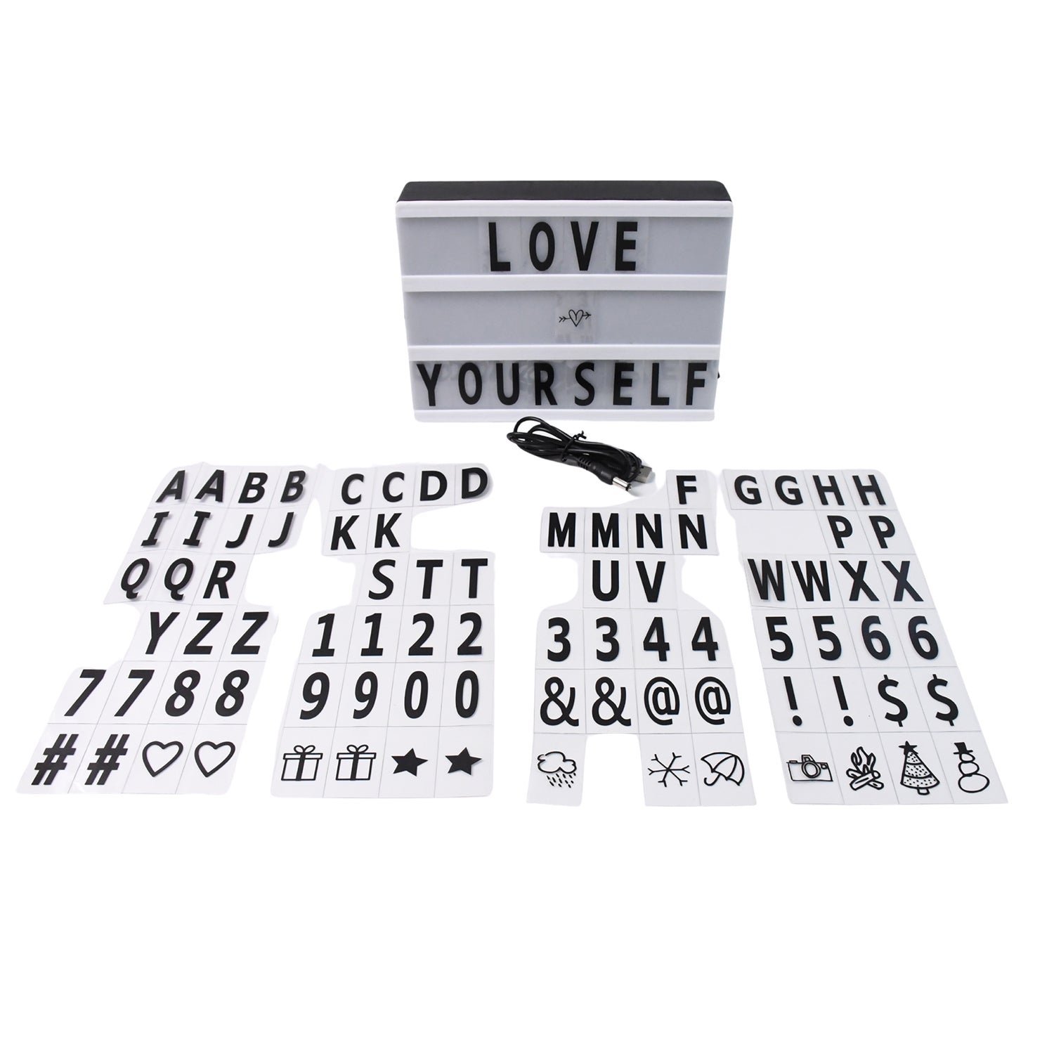 Cinematic Light Box - Mini A6 LED Message Board with Letters | Styleva - Image 5