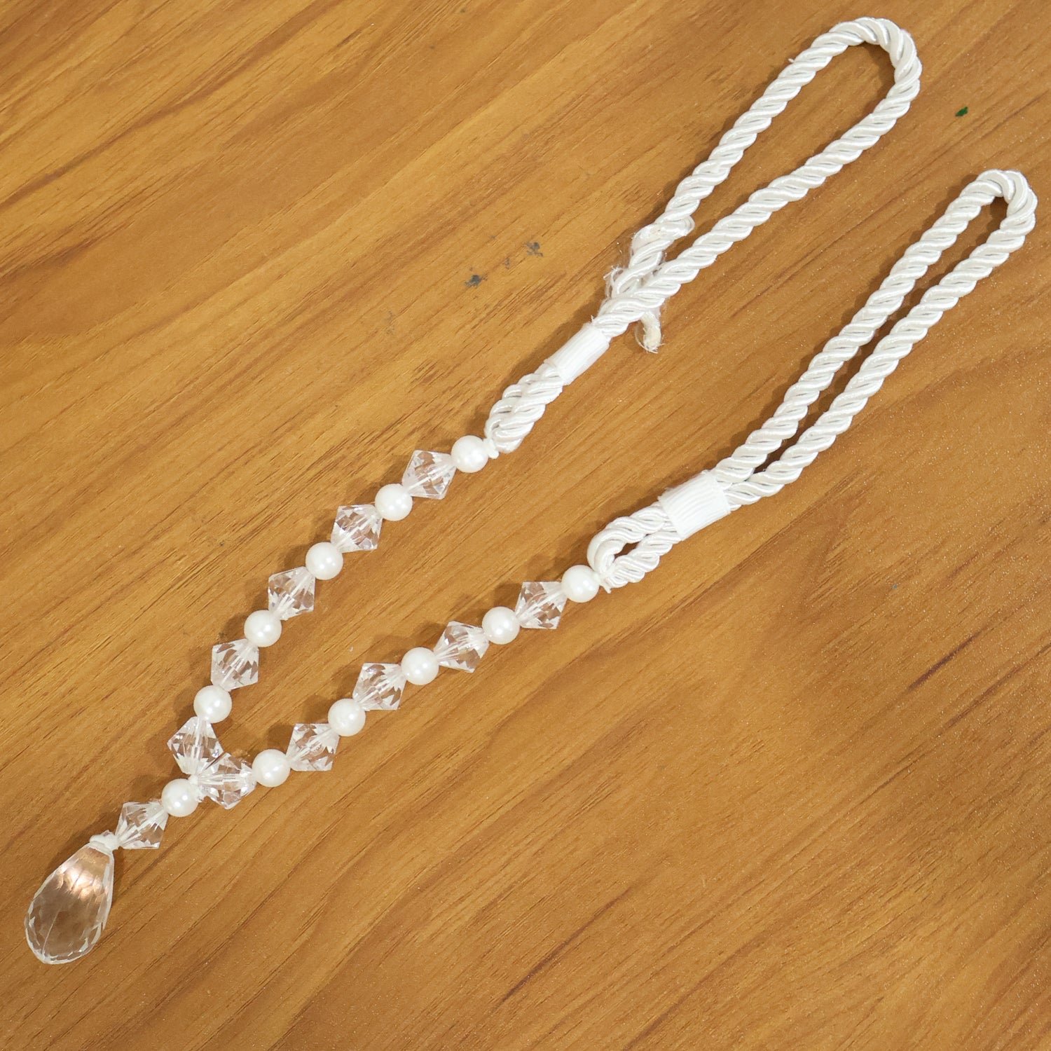 Crystal Pearl Beaded Curtain Tieback – Elegant Twisted Rope Design - Image 8
