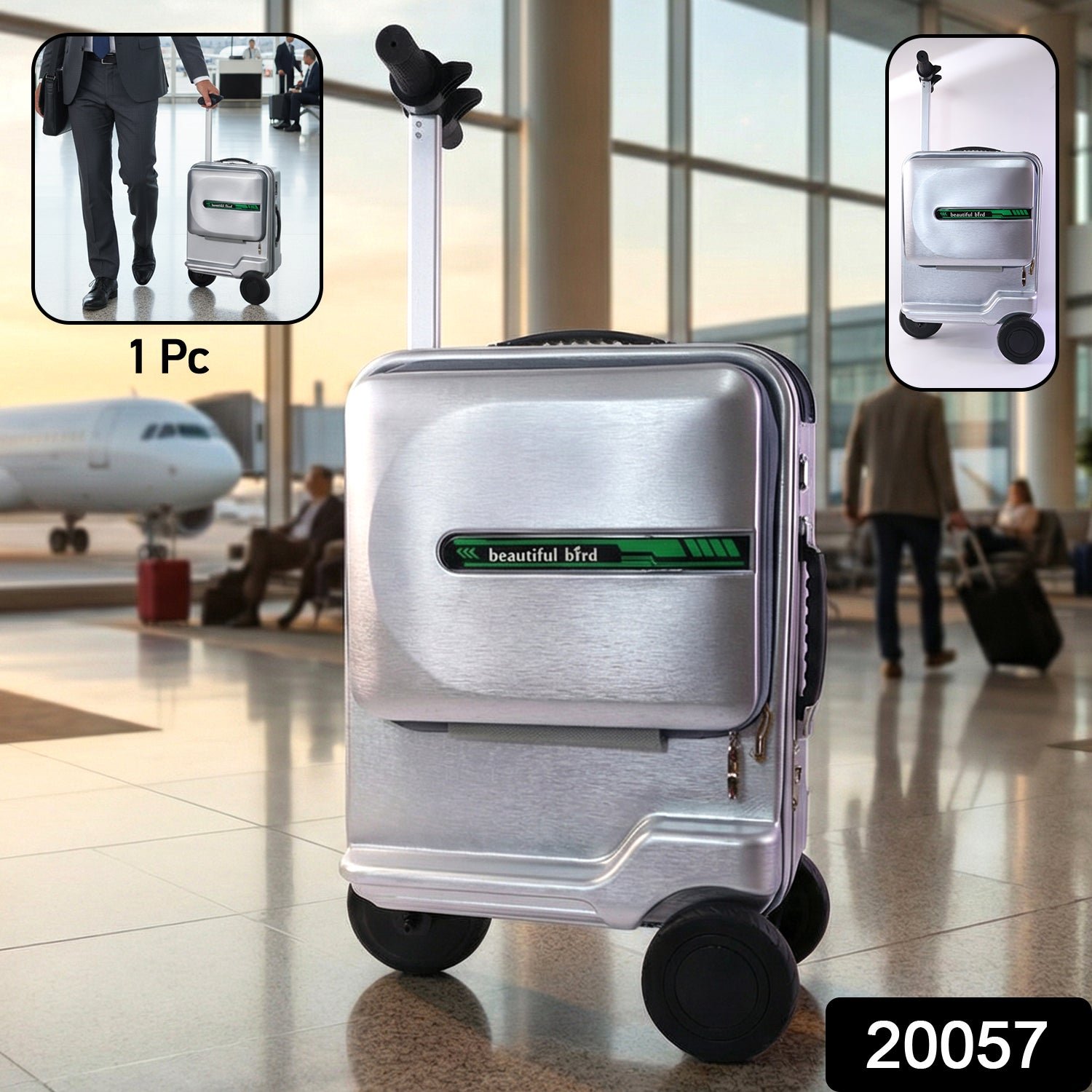 Ride-On Scooter Travel Trolley Bag – Compact & Hard Shell Protection - Image 2
