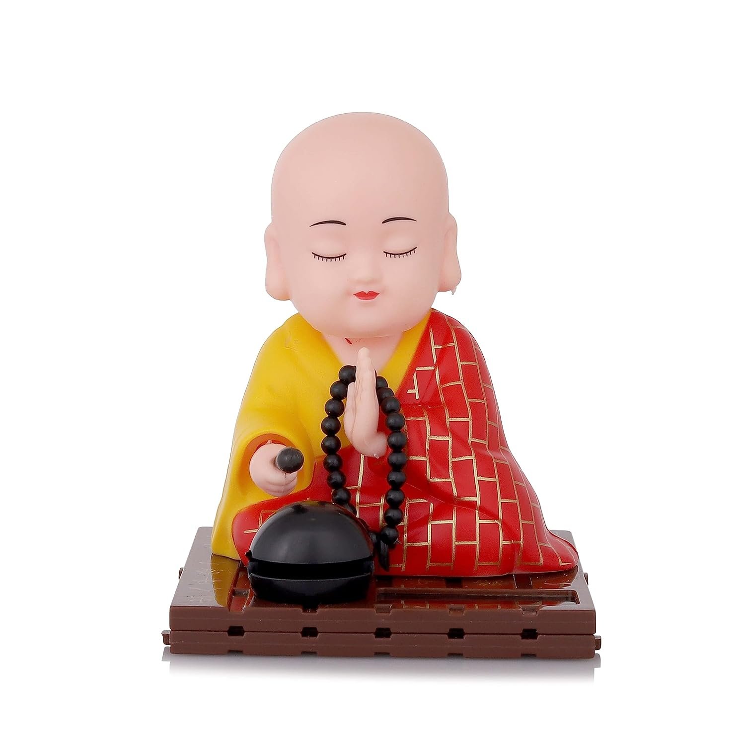Solar Buddha Statue - Moving Head & Hand Decor | Styleva - Image 7