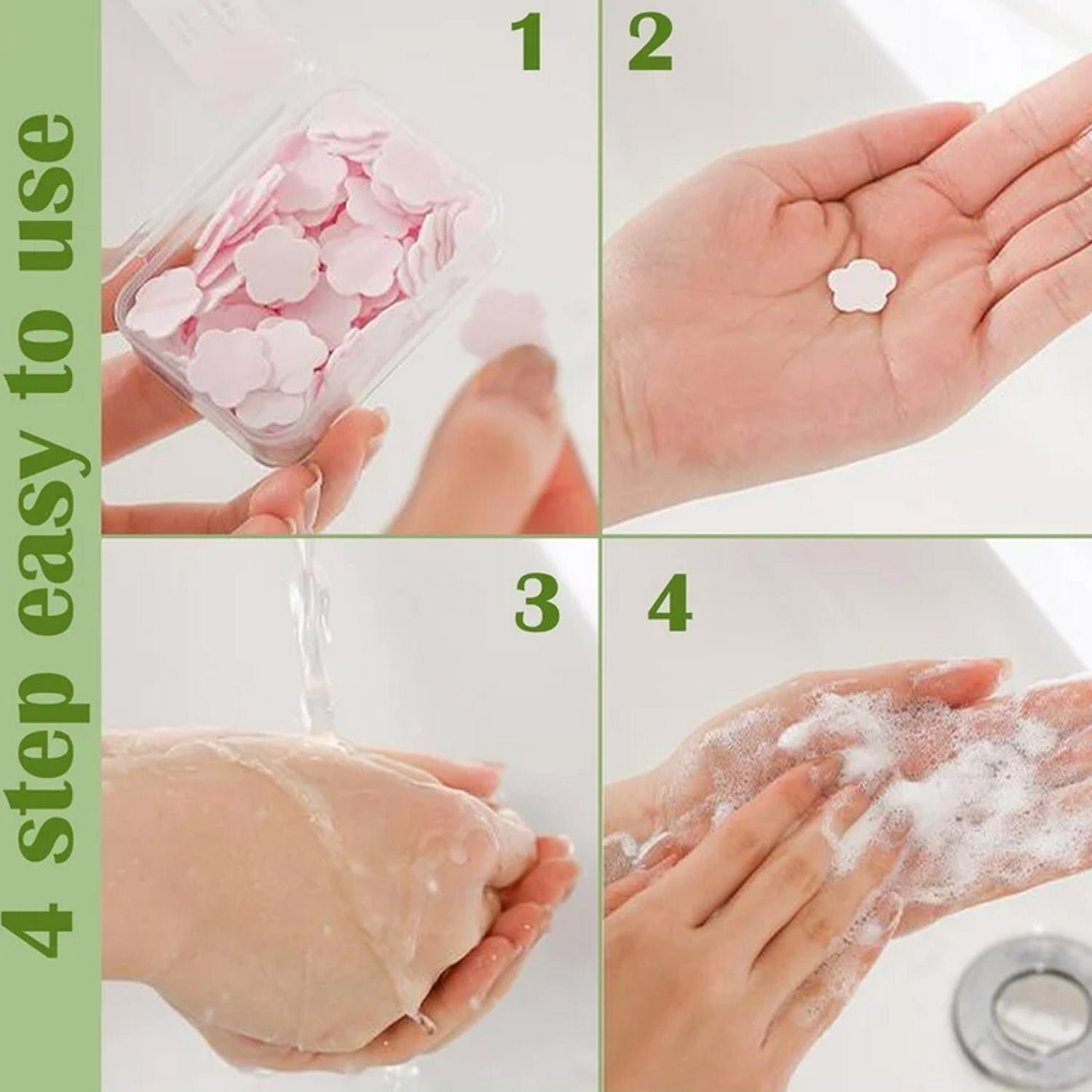 Travel Soap Sheets - 100 Flower-Shaped | VelvetBubbles - Image 9