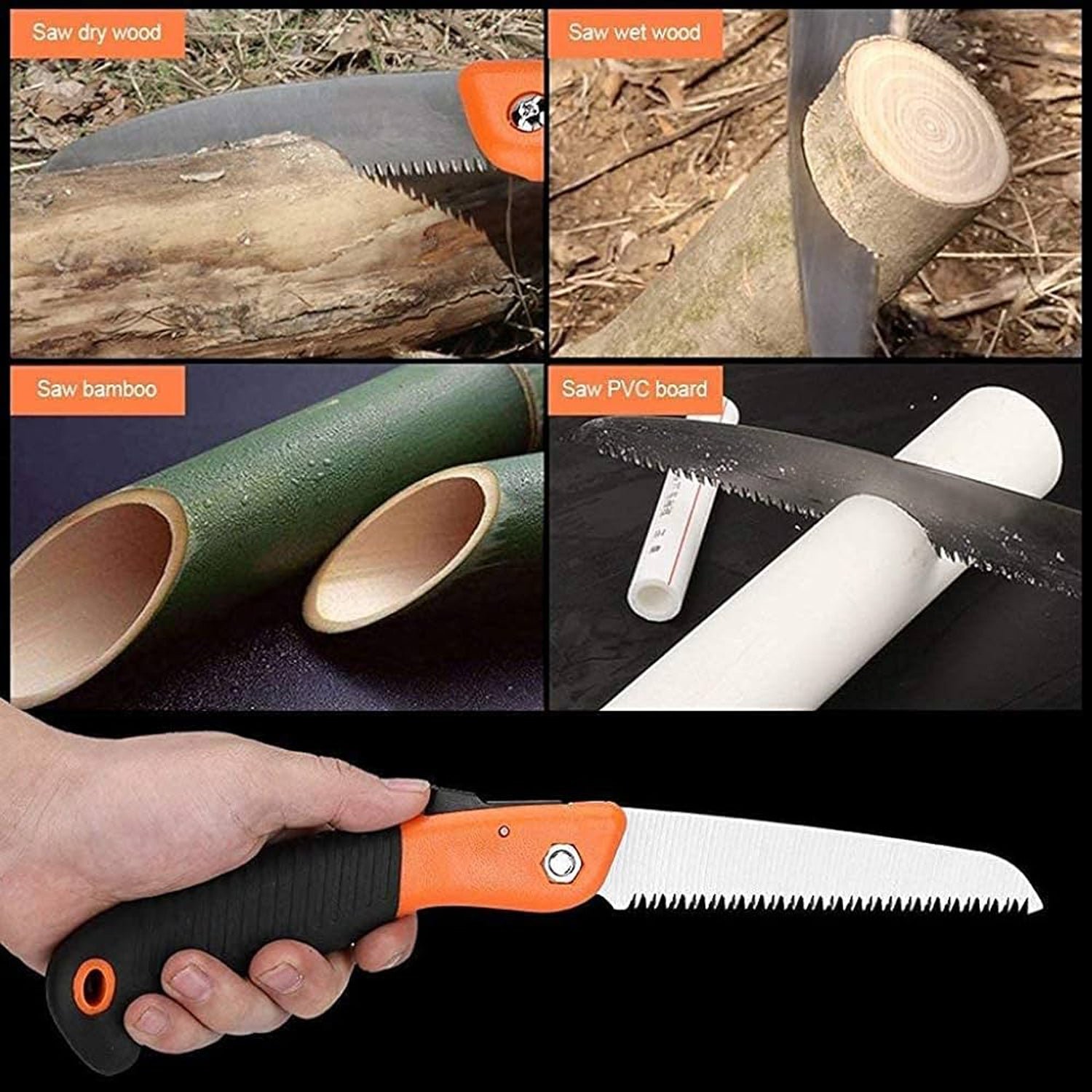 Folding Garden Hand Saw – Heavy Duty with Ergonomic Grip 40 cm - Image 4