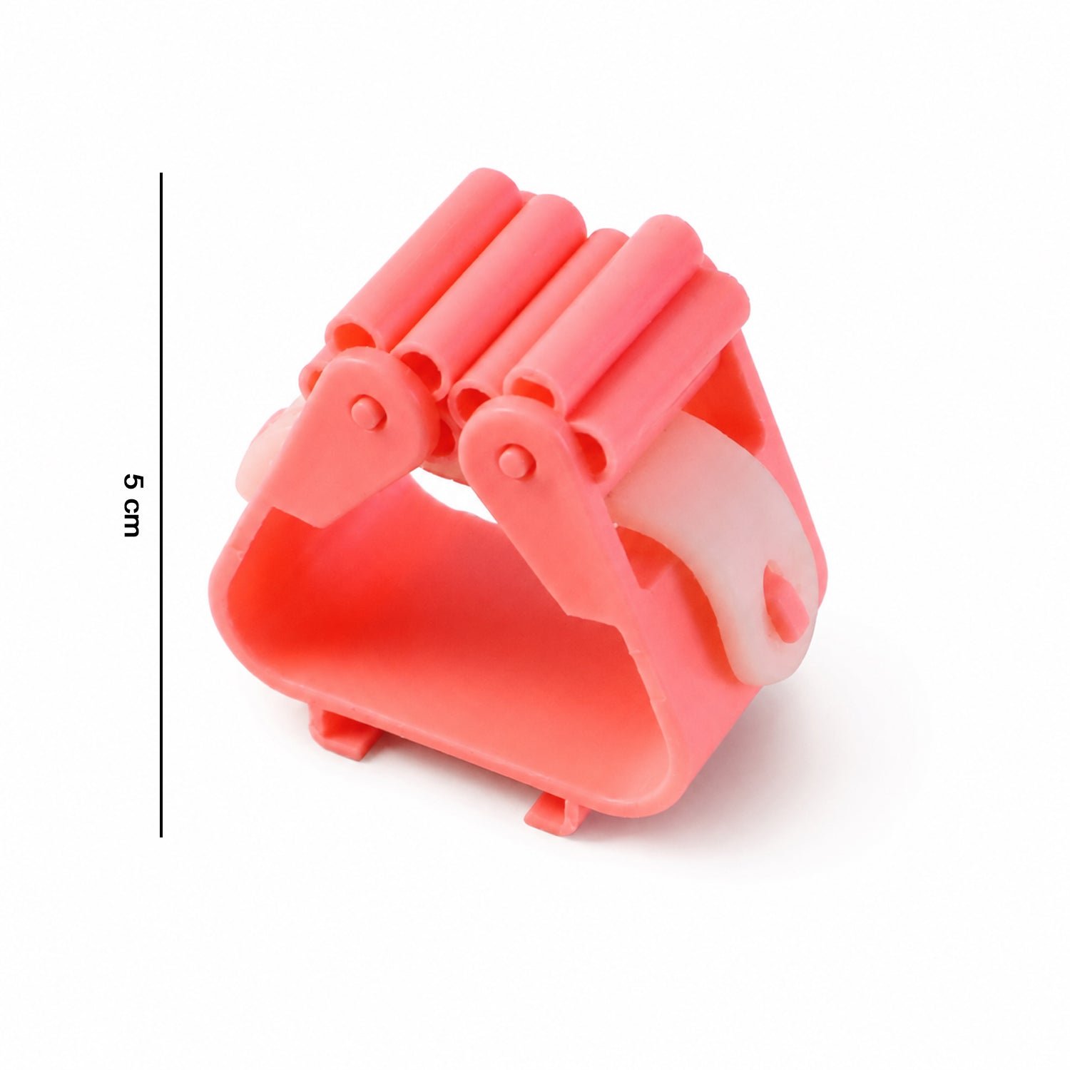 Wall-Mounted Plastic Broom Holder Clip for Efficient Storage - Image 6