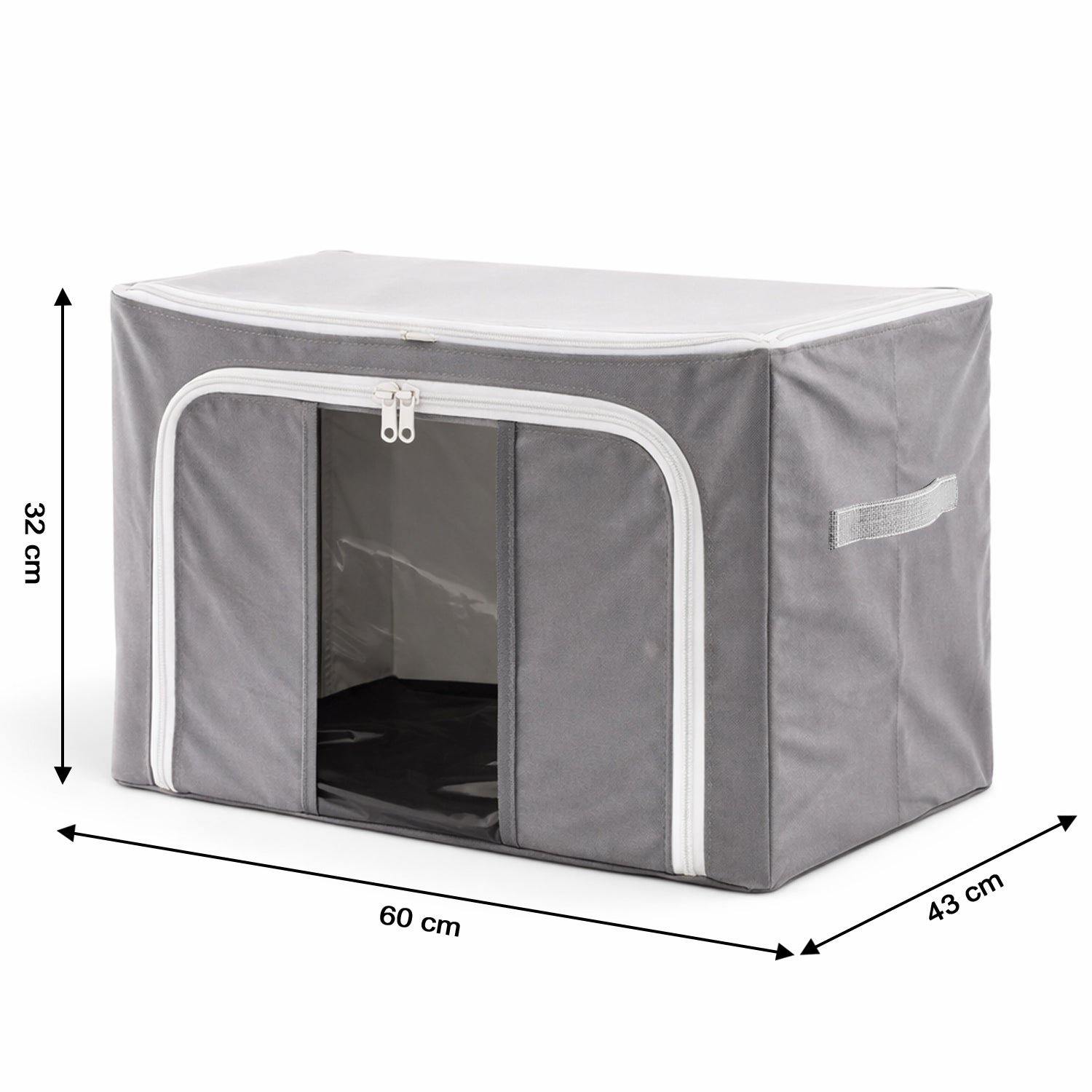Foldable Storage Bag – 66L Steel Frame Clothes Organizer | Organivo - Image 6