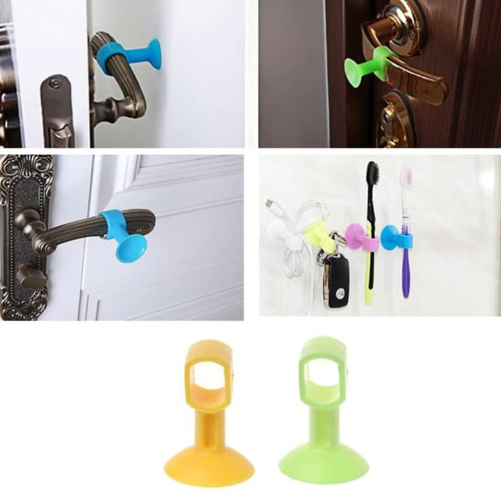 Silicone Door Stopper - Suction Wall Protector 2-Pack | Safelix