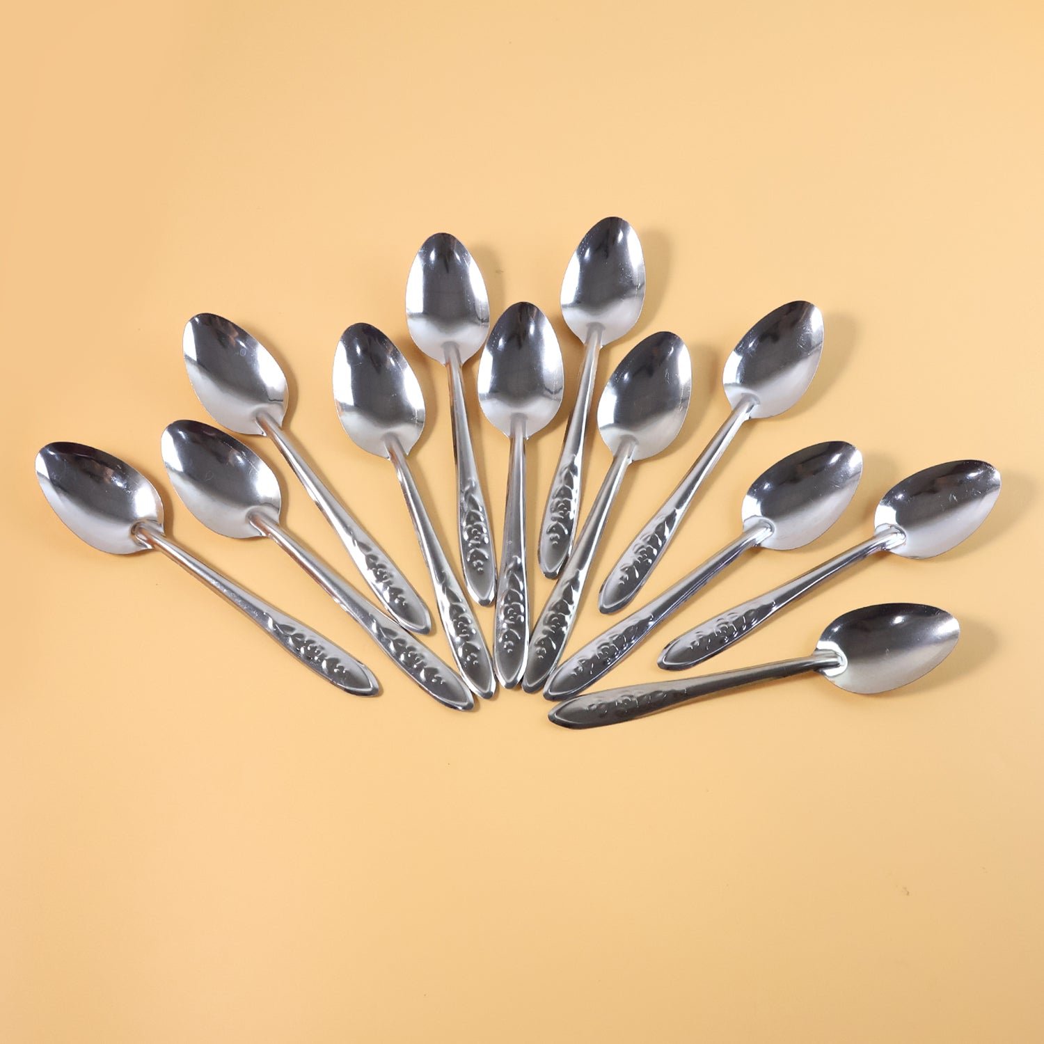 Stainless Steel Table Spoons Set – Elegant 12-Piece Dining Set - Image 4