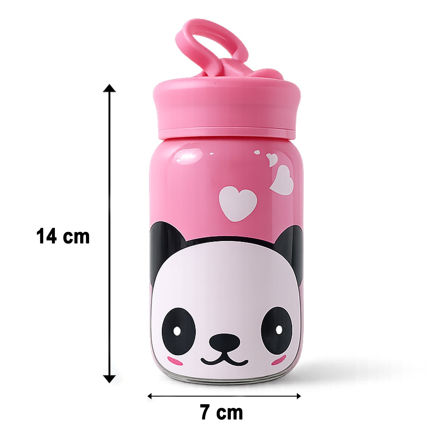 Glass Drinking Bottle – Durable & Cute Cartoon Design - Image 6