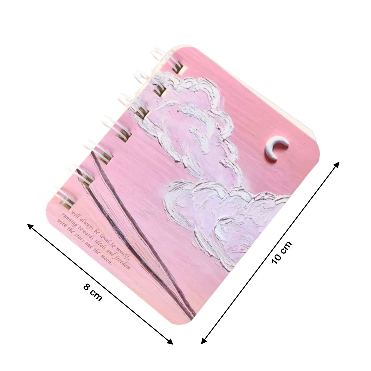 Mini Spiral Bound Pocket Notebook – Compact Artistic Writing Diary - Image 3