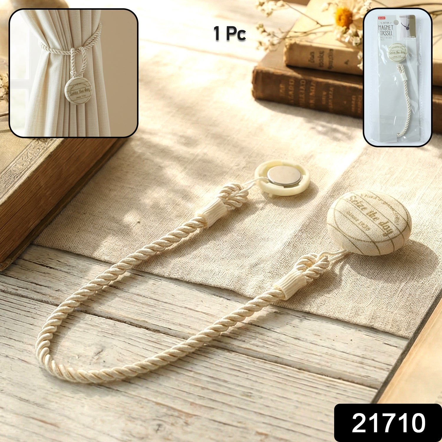 Magnetic Curtain Tieback – Stylish No-Drill Curtain Holder - Image 2