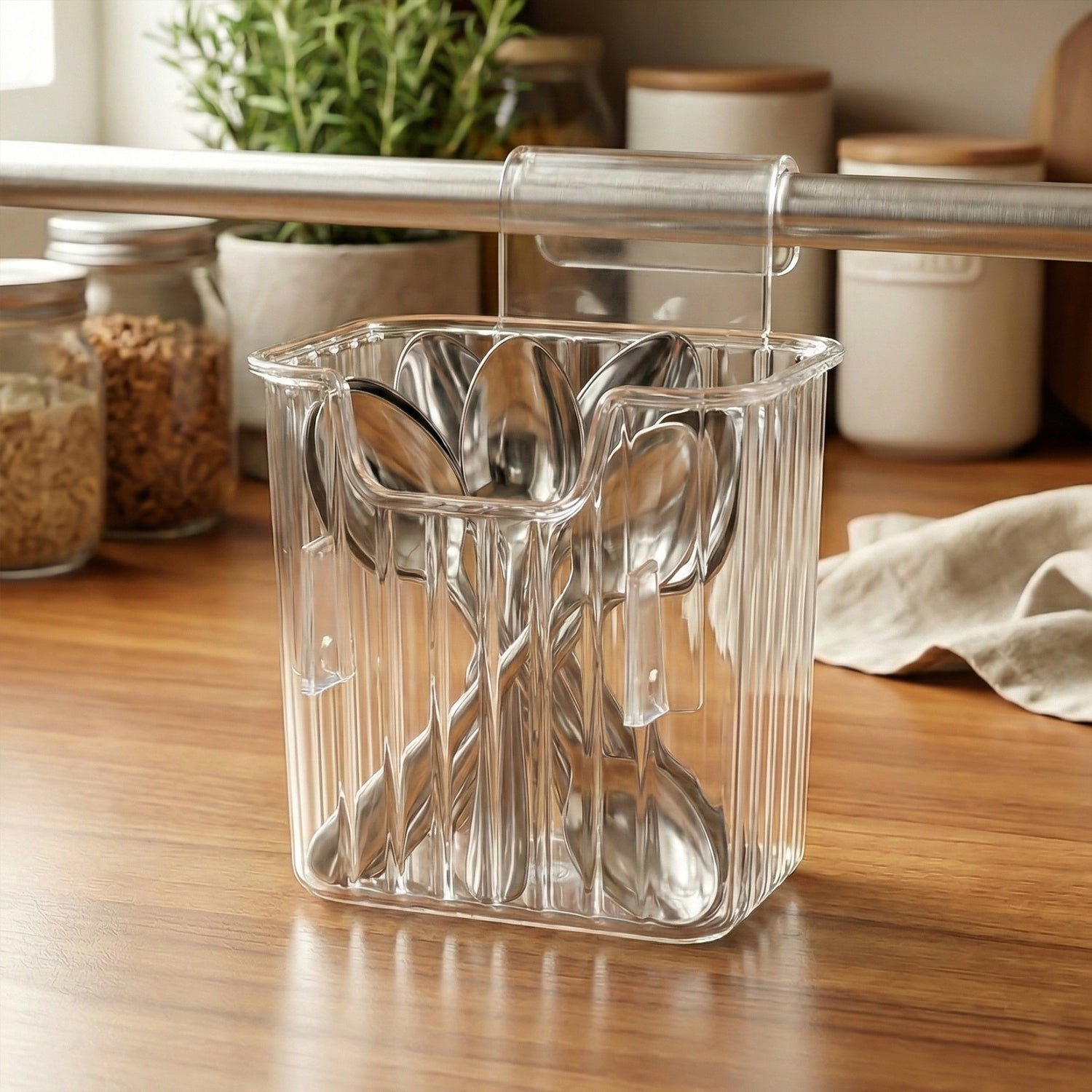Mini Rack-Mount Storage Box – Space-Saving Transparent Organizer - Image 3