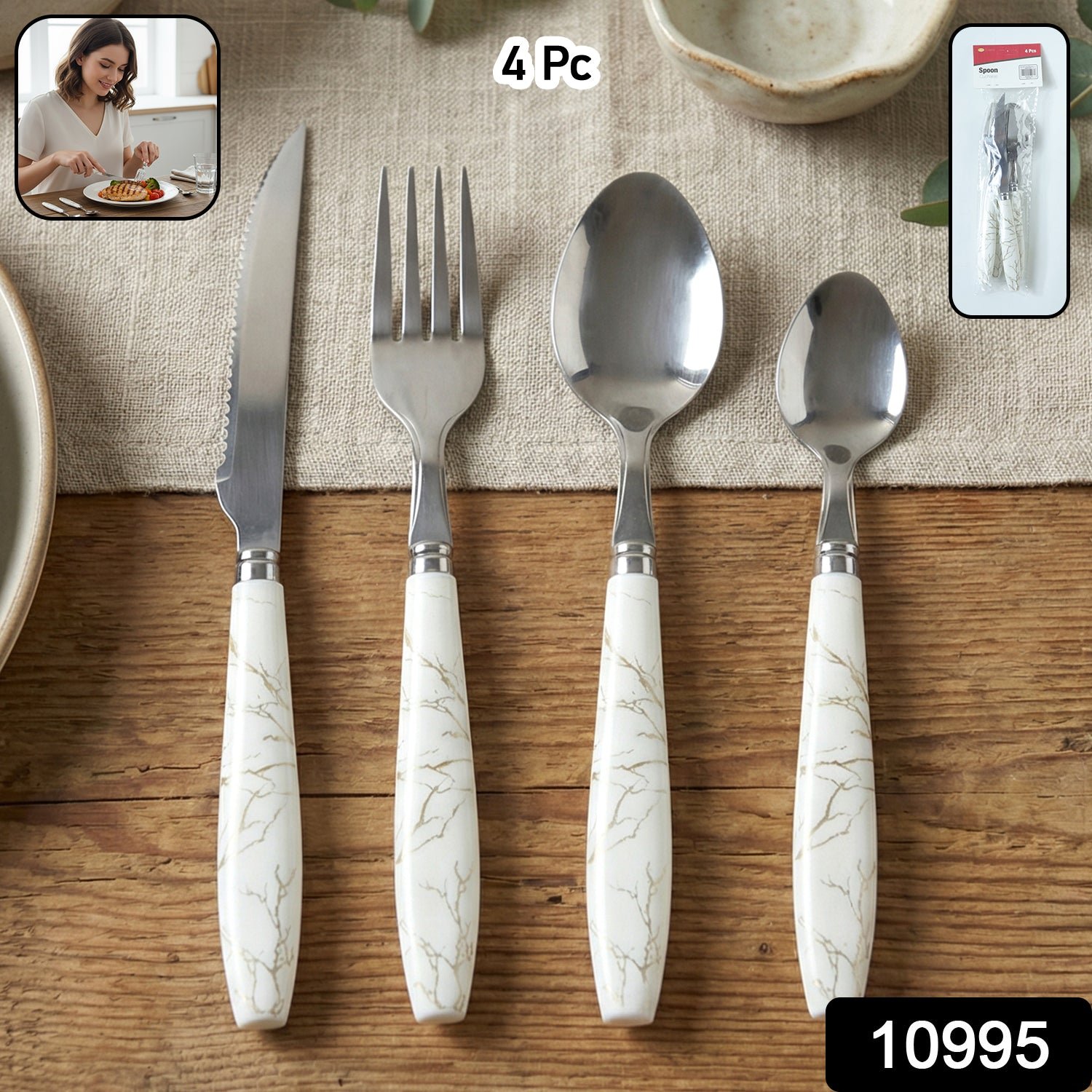 Stainless Steel Cutlery Set – Elegant Dining Essential for Home and Kitchen - Image 2