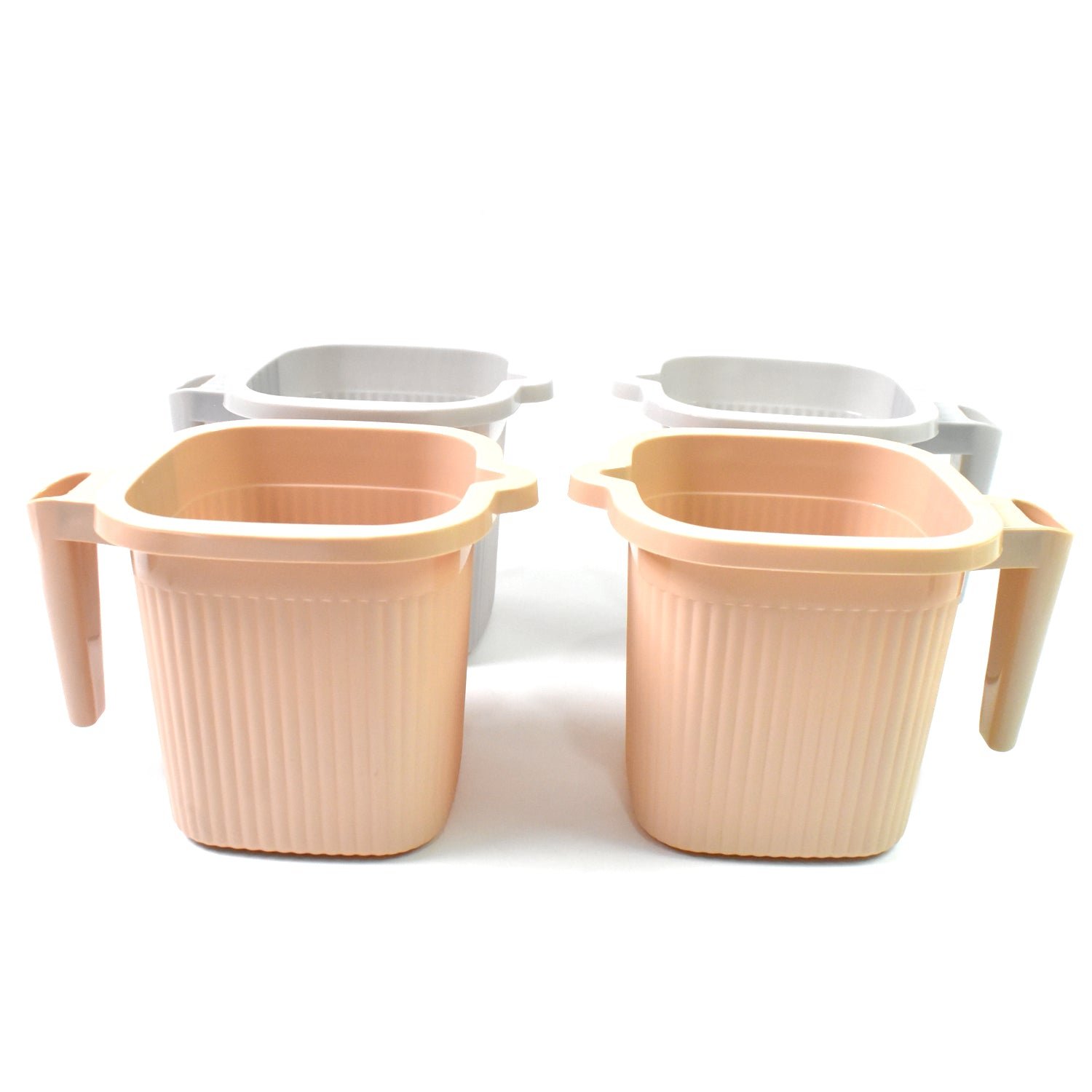 Plastic Bath Mug Set - Square, 1000ml (4 Pc) | Mini Bubbles - Image 5