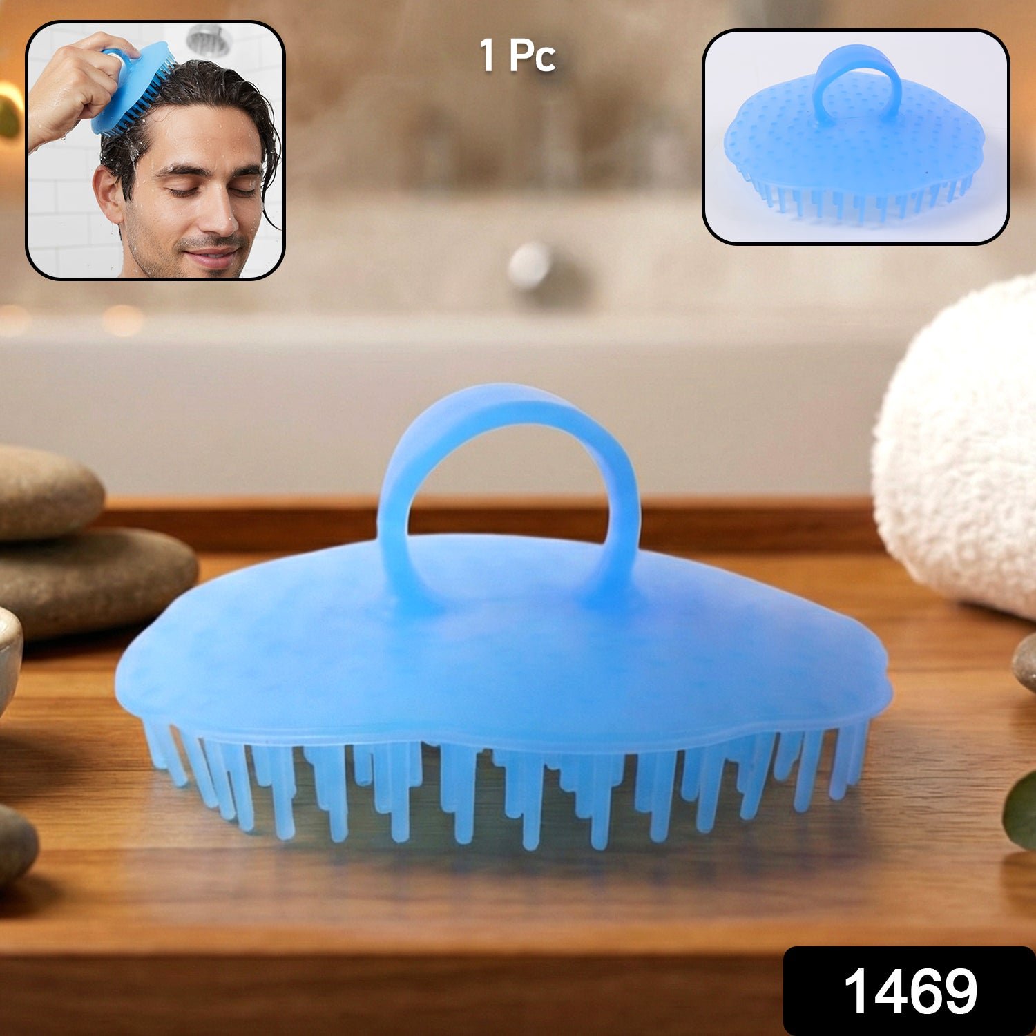 Silicone Scalp Massager – Deep Cleansing Shampoo Brush - Image 2