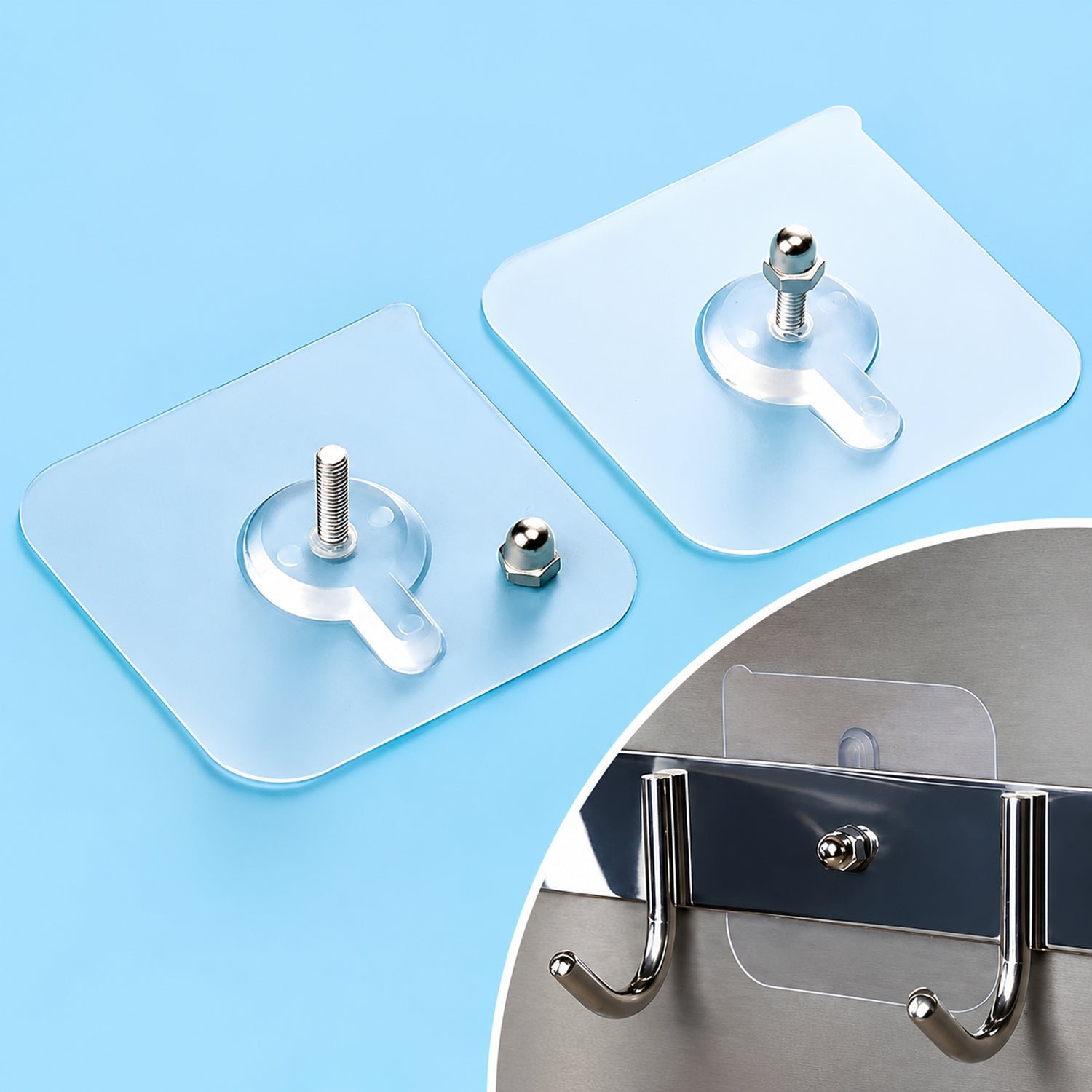 Adhesive Plastic Wall Hooks – Strong Hold & Reusable 10 Pc Set - Image 5