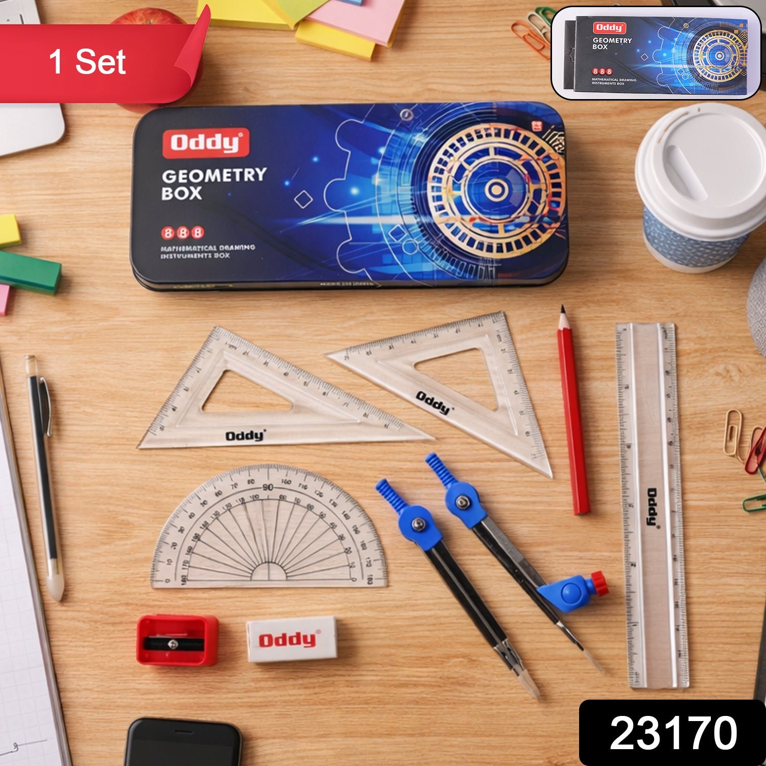 Geometry Box Set – Durable and Precise Instruments for Students - Image 2