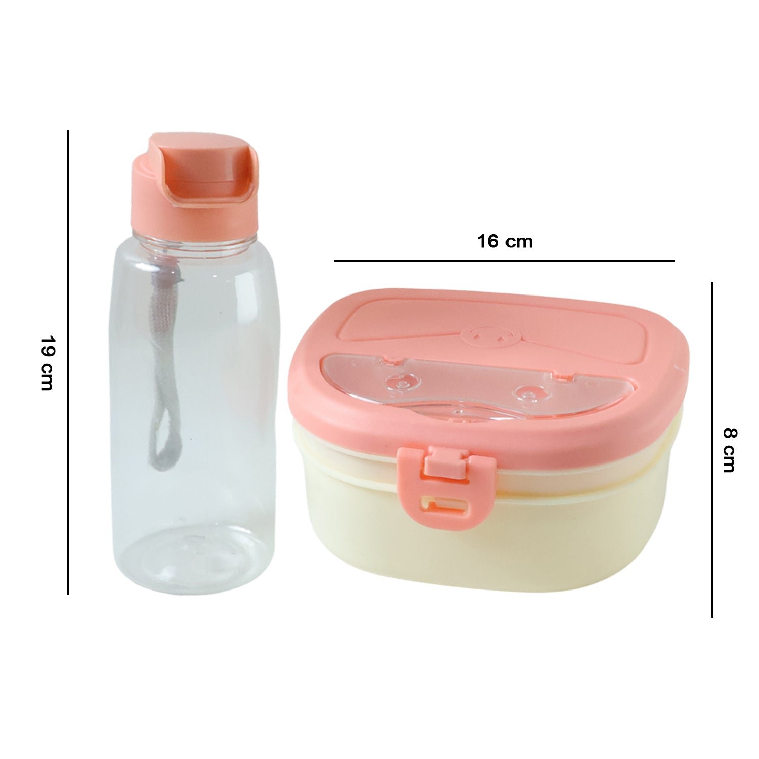 Plastic Lunch Box Set – Secure Lock Lid & Dual Compartments - Image 6