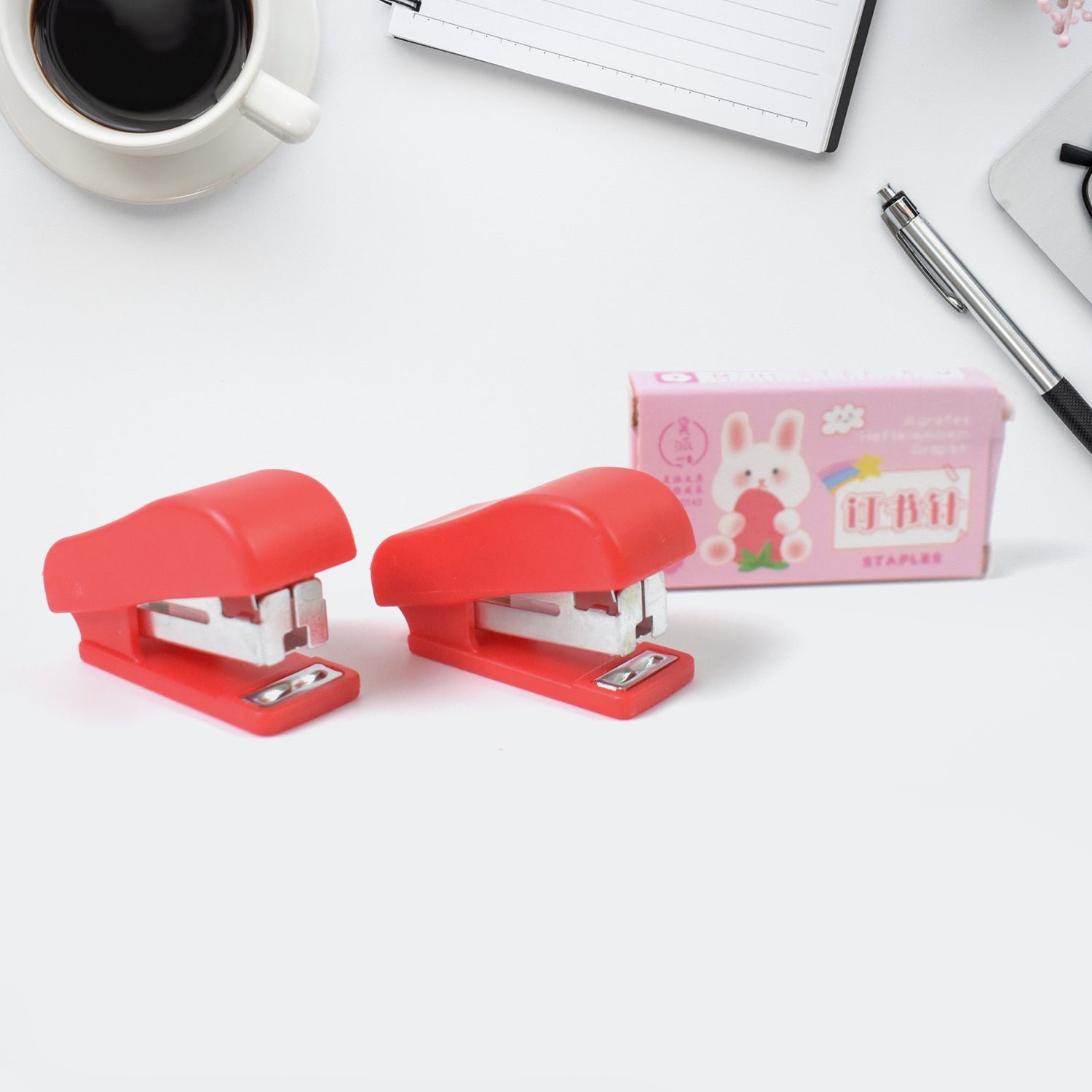 Mini Stapler Set - Portable & Multicolour (2 Pc) | FiloDesk - Image 4